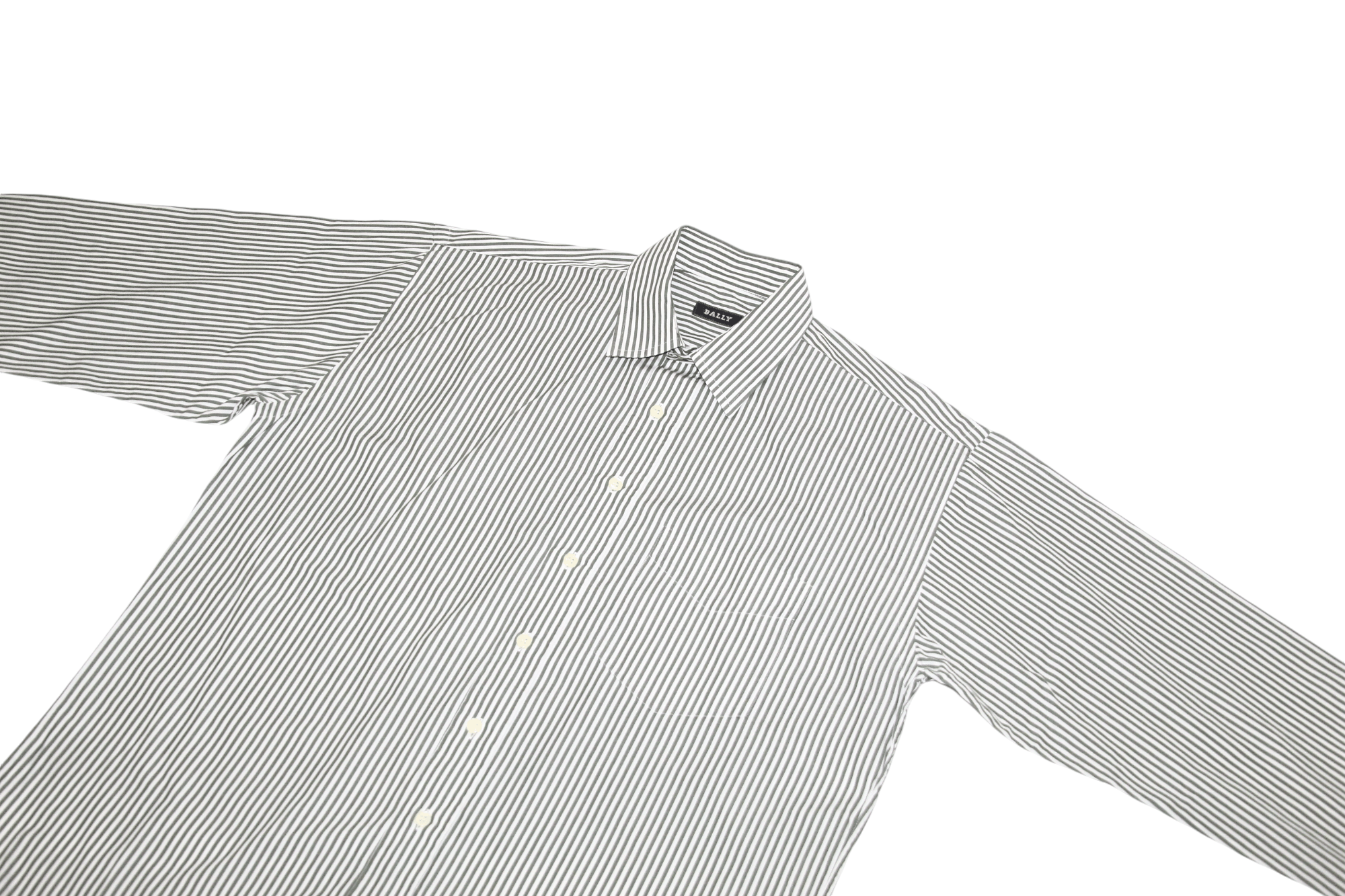 Bally Bally Asoni/SA fabric Regular Fit Striped Poplin Dress Shirt Size US L / EU 52-54 / 3 - 9 Thumbnail