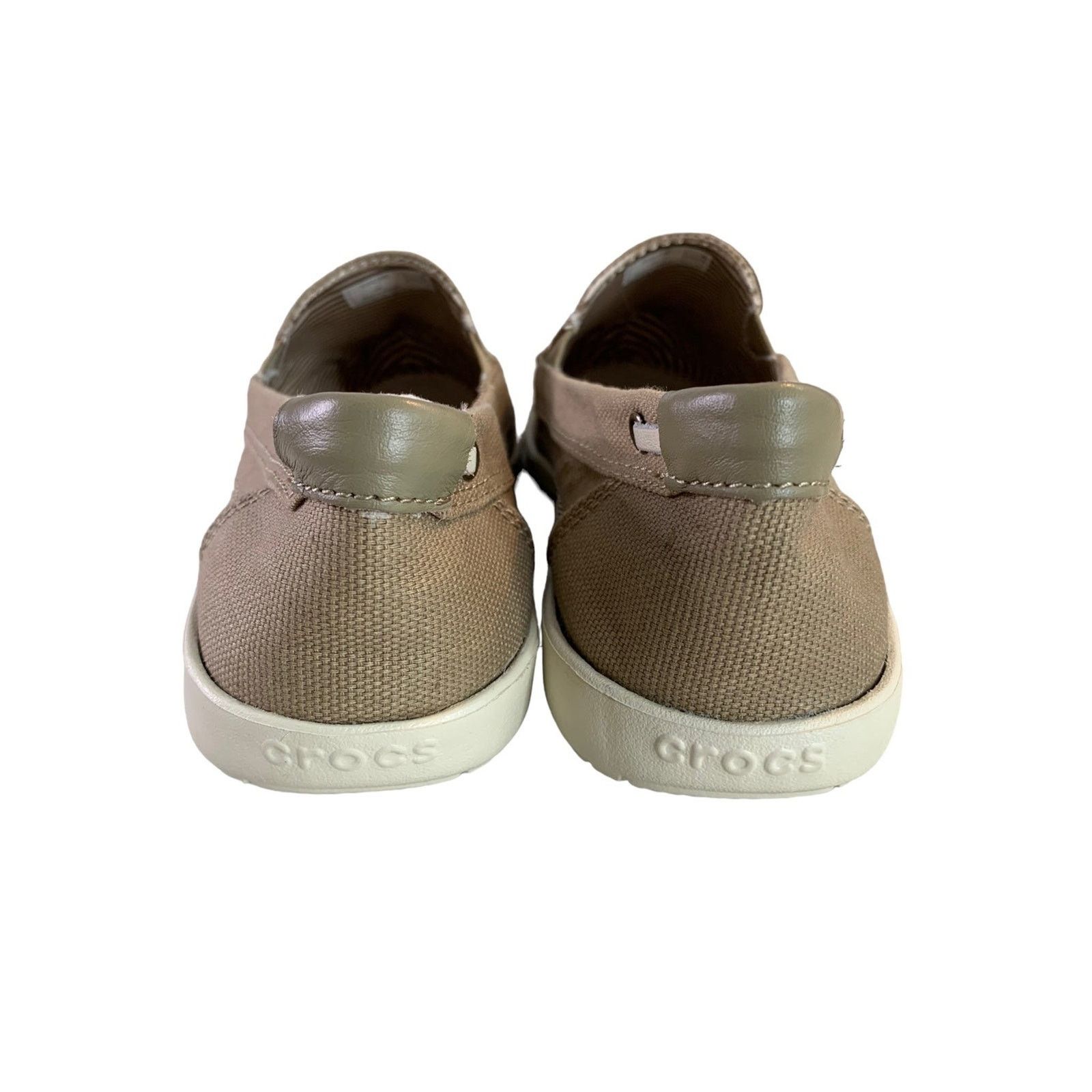 Crocs Crocs Canvas Slip on Boat Shoes Loafers Biege Women's Sze 6 Size US 6 / IT 36 - 5 Thumbnail