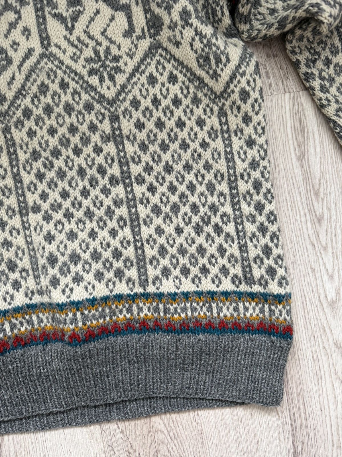 Dale Of Norway Dale Garn Wool Fair Isle Ski Sweater Oversize L 1990s Size US L / EU 52-54 / 3 - 5 Thumbnail