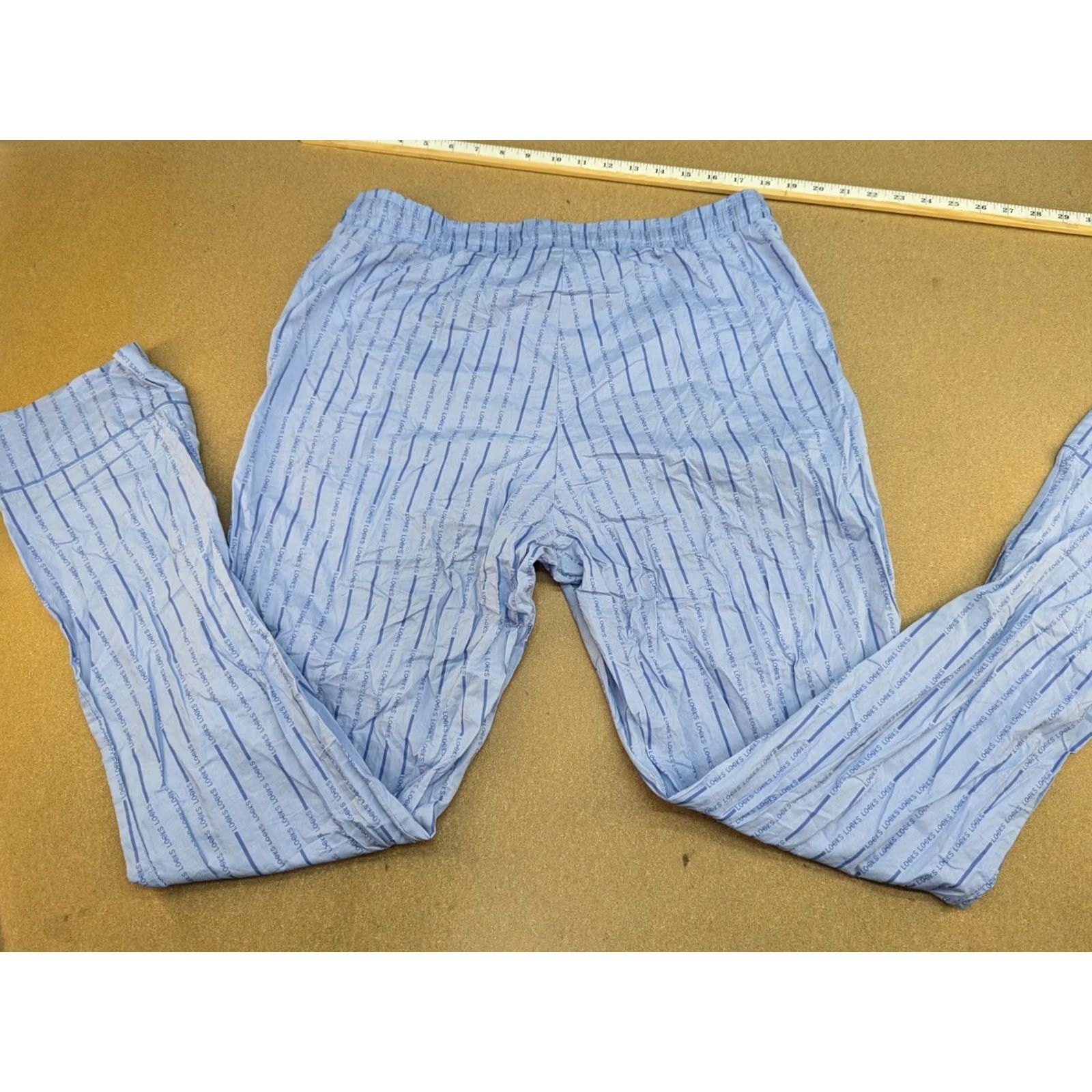 Vintage Joop! Mens Pants Striped Cotton Blue LOOKS Wolfgang Joop Drawstring XL Pants Casual Regular Mens Size US 36 / EU 52 - 2 Thumbnail