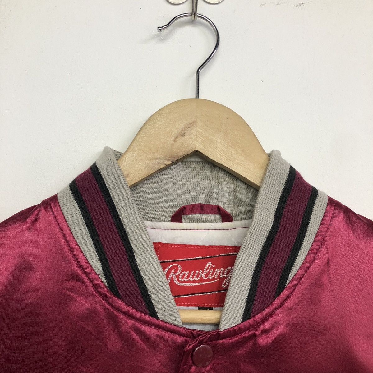 Japanese Brand Rawlings Varsity Spellout Embriodered Light Jacket Size US M / EU 48-50 / 2 - 4 Thumbnail