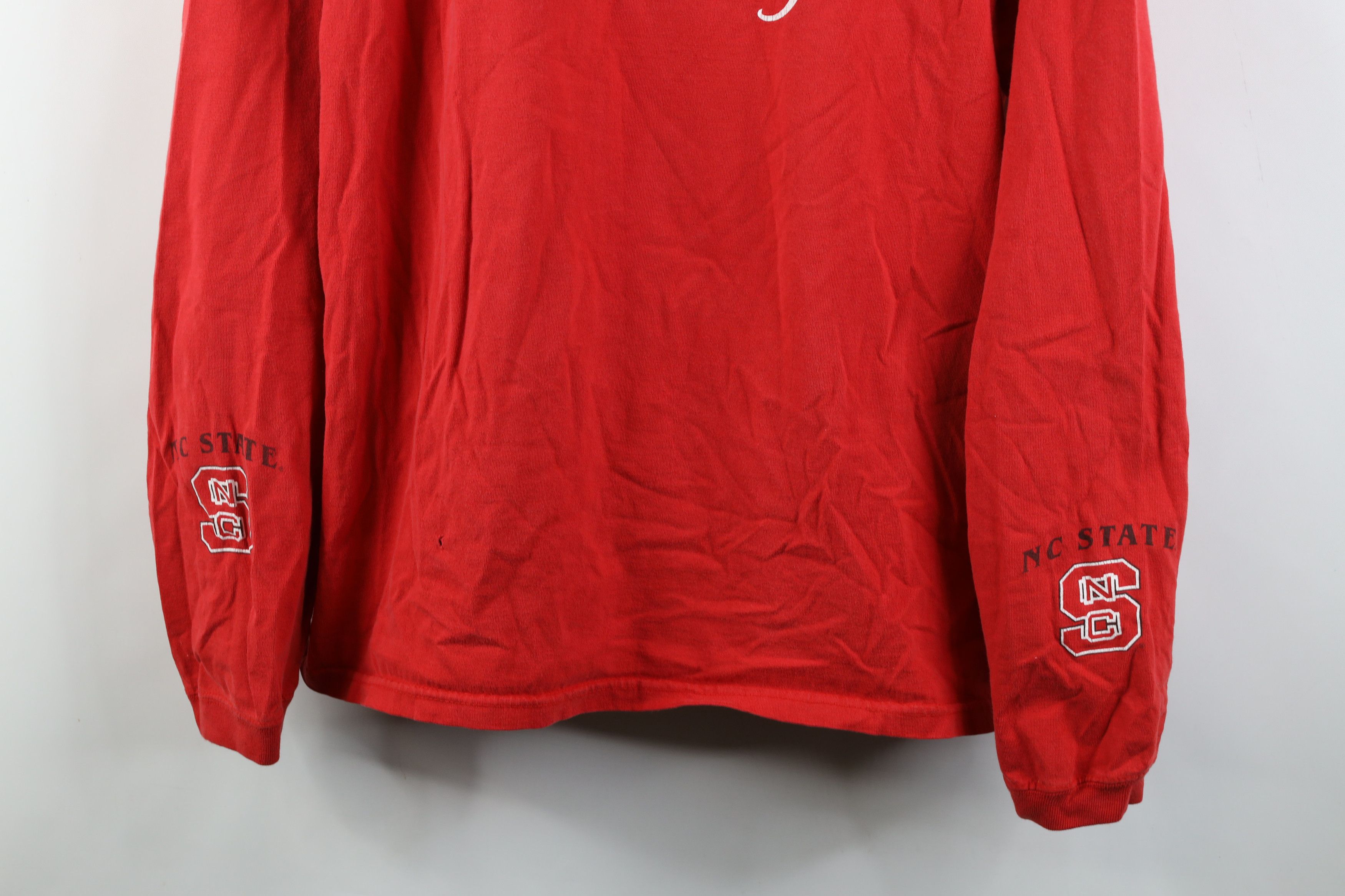 Vintage Vintage 90s Carolina State University Long Sleeve T-Shirt Size US XXL / EU 58 / 5 - 3 Thumbnail