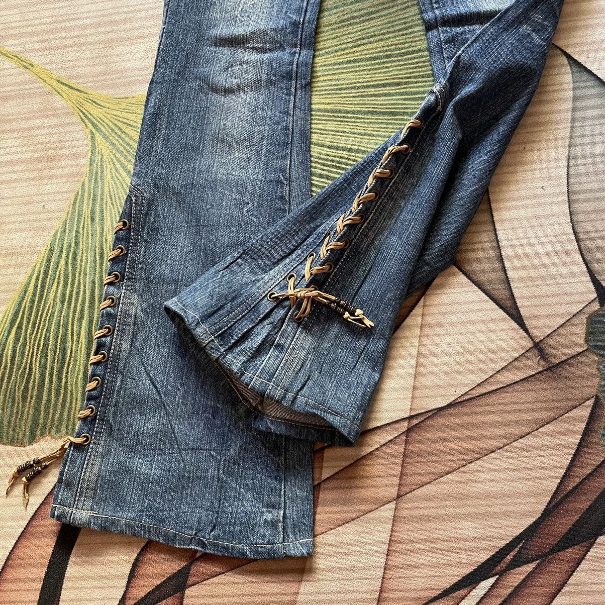 Beauty Beast Vintage Cook Jeans Spiral Cut Flare LGB Style Jeans Size US 28 / EU 44 - 9 Thumbnail