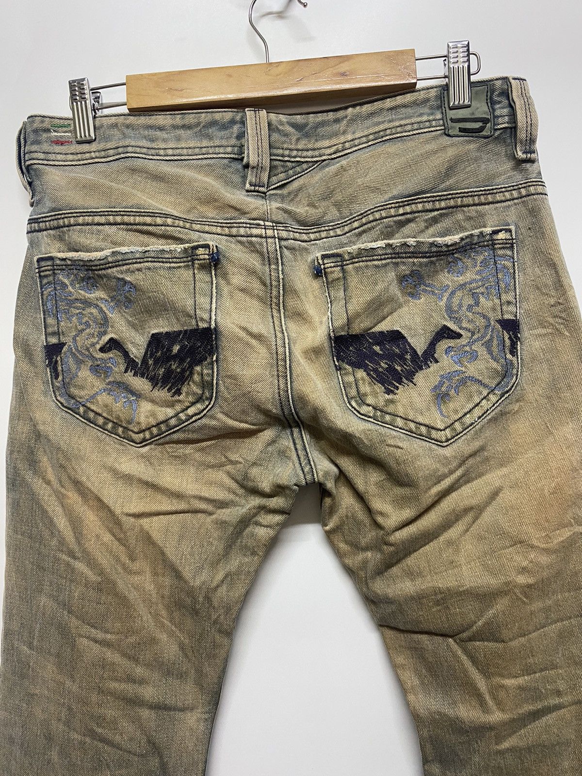 Japanese Brand × Vintage Diesel Thanaz Rare Authentic 00720 Dragon Denim Skinny Jeans Size US 30 / EU 46 - 5 Thumbnail