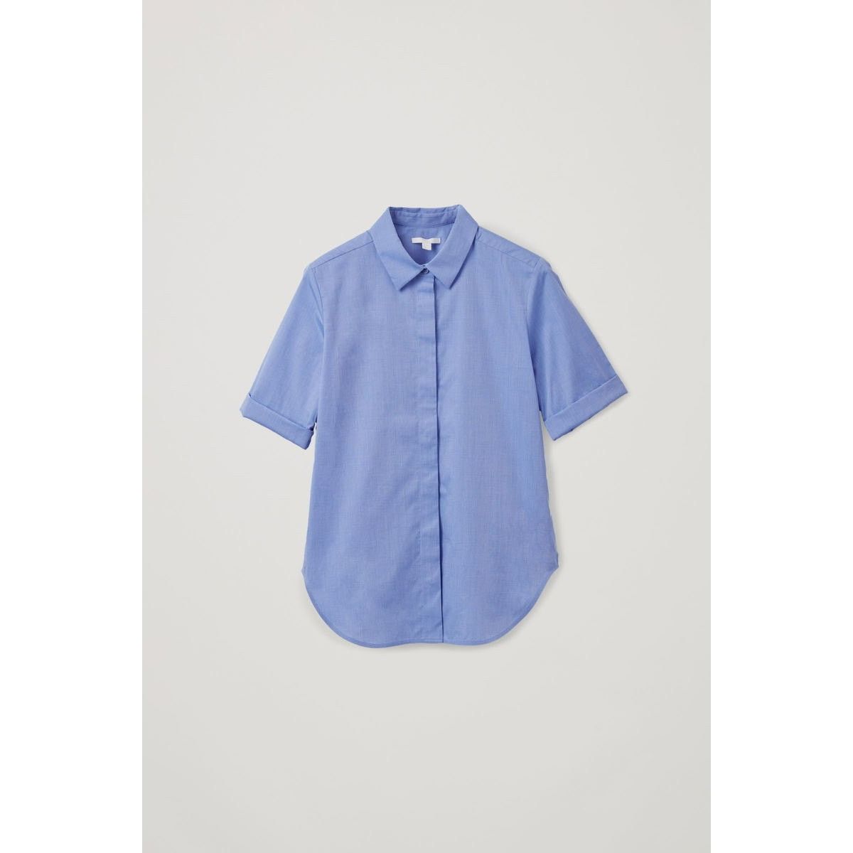Cos NWOT COS Short-Sleeved Shirt With Turn Ups Sz 2 Size XS / US 0-2 / IT 36-38 - 1 Thumbnail