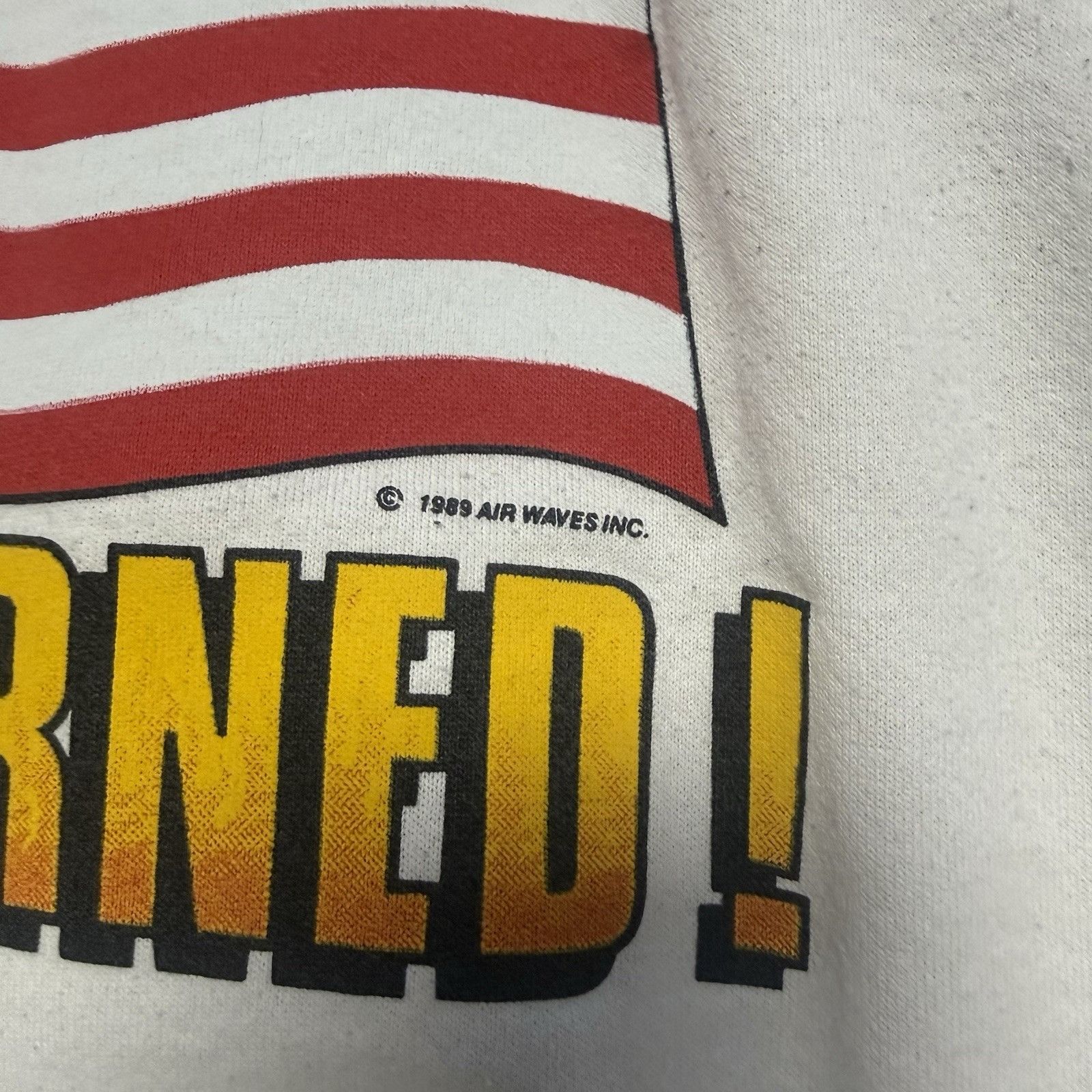 Vintage Vintage 80s It Wasnt Earned to be Burned American Flag Ragla Size US XL / EU 56 / 4 - 4 Thumbnail