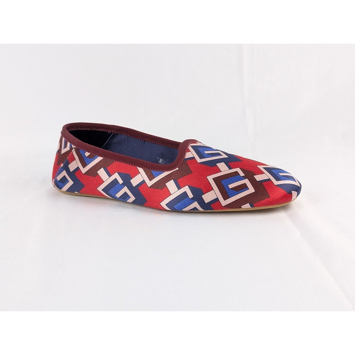 Gucci o1rshd1 Silk Printed Loafers in Multicolor Size US 6 / IT 36 - 3 Thumbnail