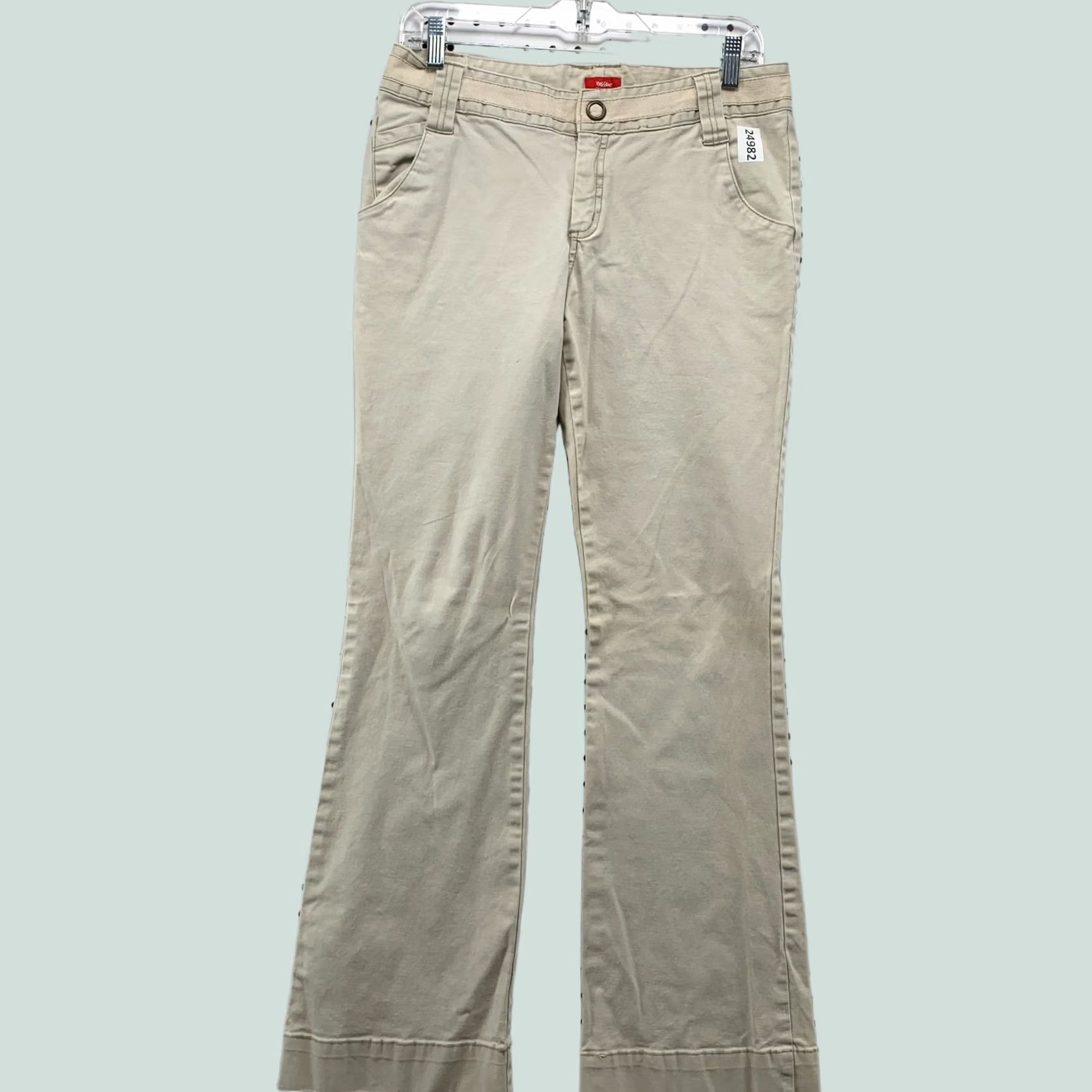 Mossimo VINTAGE Mossimo Stretch Pants Beige Flared Women’s Size 9 30x31 Size 30" / US 8 / IT 44 - 1 Thumbnail