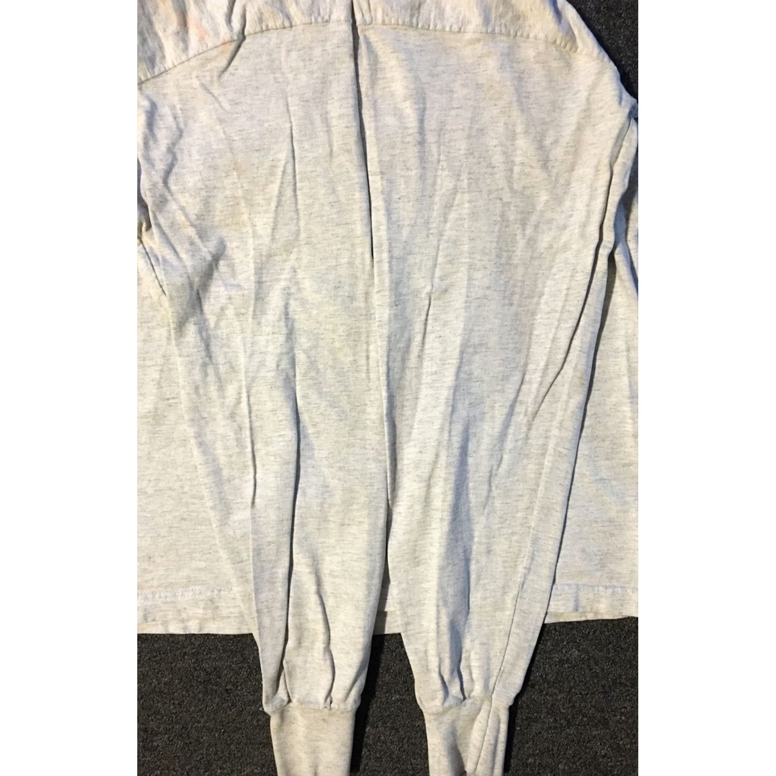 Fruit Of The Loom VINTAGE FOTL Shirt XL Gray 90s Distressed USA Fruit of the Loom Mens Long Sleeve Tee Grunge Biker Skate Surf Track Size US XL / EU 56 / 4 - 5 Thumbnail