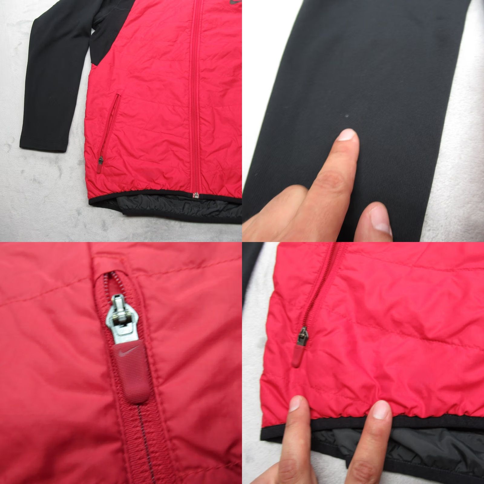 Nike Nike Jacket Mens M Red Black Pockets Full Zip Insulated Windbreaker Polyester Lining Polyester Logo Zipper Outdoor Casual Athletic Size US M / EU 48-50 / 2 - 8 Thumbnail