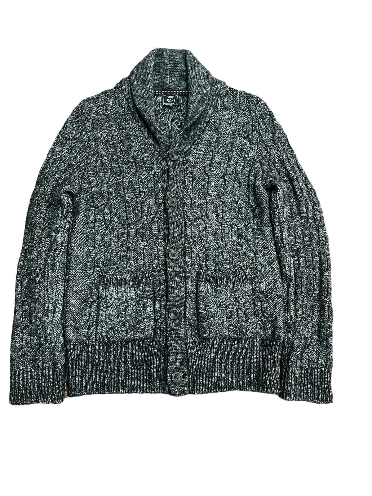 Beams Plus × Designer Vintage Beams Cable Knit Cardigan Jacket Size US M / EU 48-50 / 2 - 2 Thumbnail