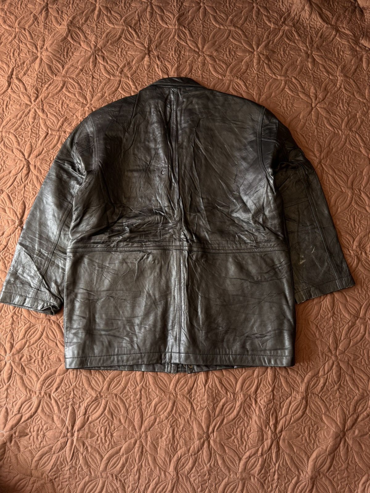 Issey Miyake VINTAGE 90s D HOMME A HOMME PARACHUTE POCKET LEATHER JACKET❗️ Size US M / EU 48-50 / 2 - 19 Thumbnail