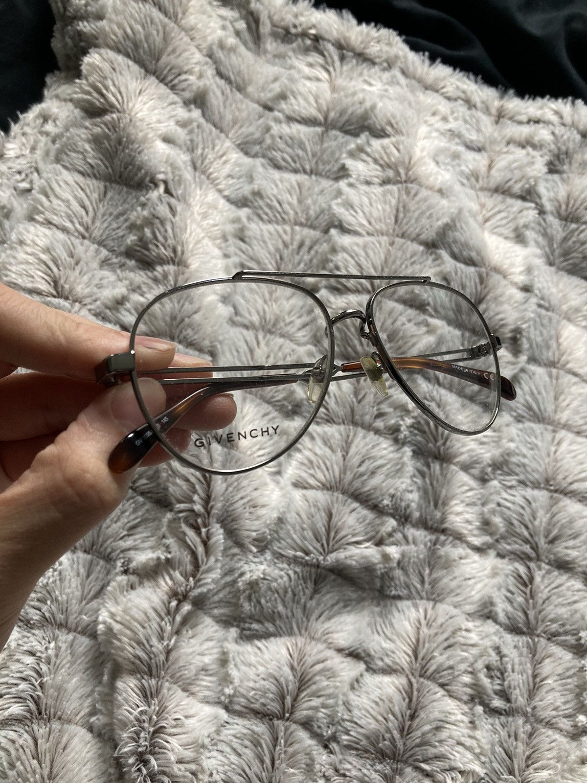 image of Givenchy Glasses in Silver, Men's