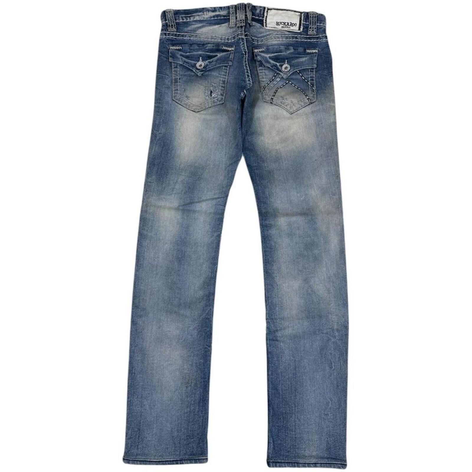 True Religion Vintage Buckaroo Skinny fit ripped look denim jeans Size US 32 / EU 48 - 2 Thumbnail