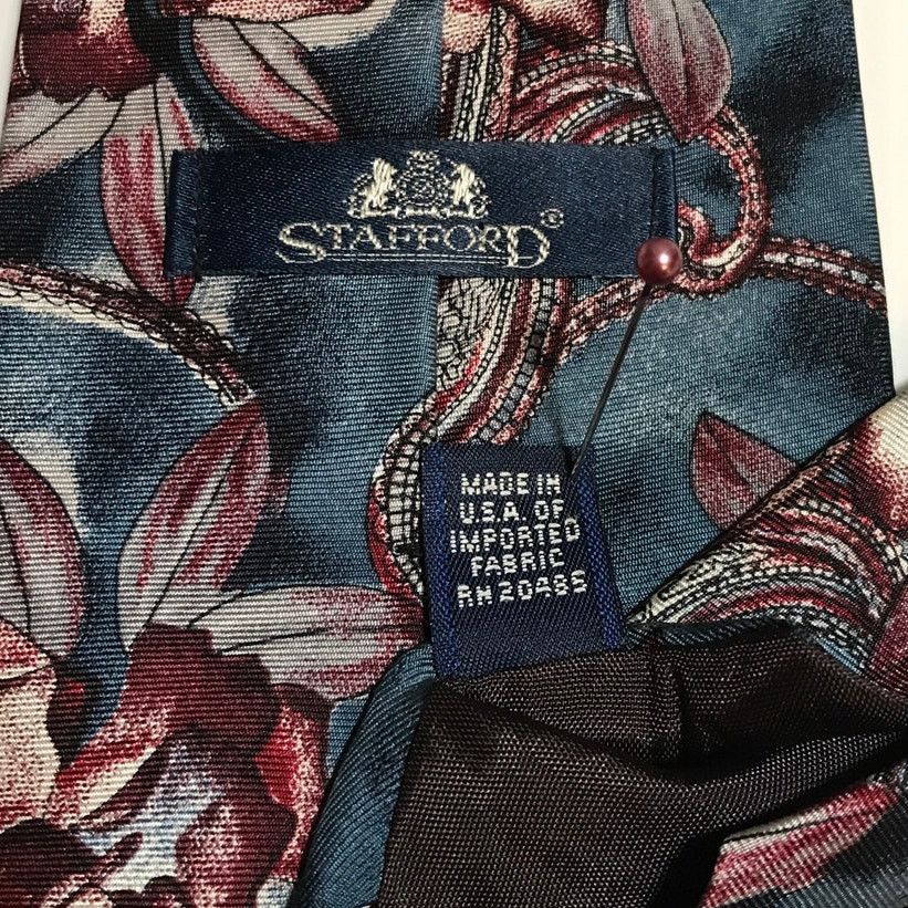 Stafford Stafford Floral Classic Wide Necktie Size ONE SIZE - 3 Thumbnail