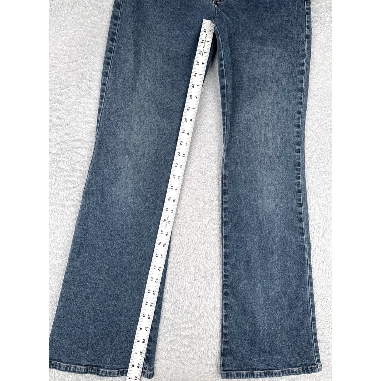Vintage UNIONBAY Jeans Womens 29 Blue Medium Wash Mid Rise Straight Leg Denim 29x31 Size 29" - 7 Thumbnail