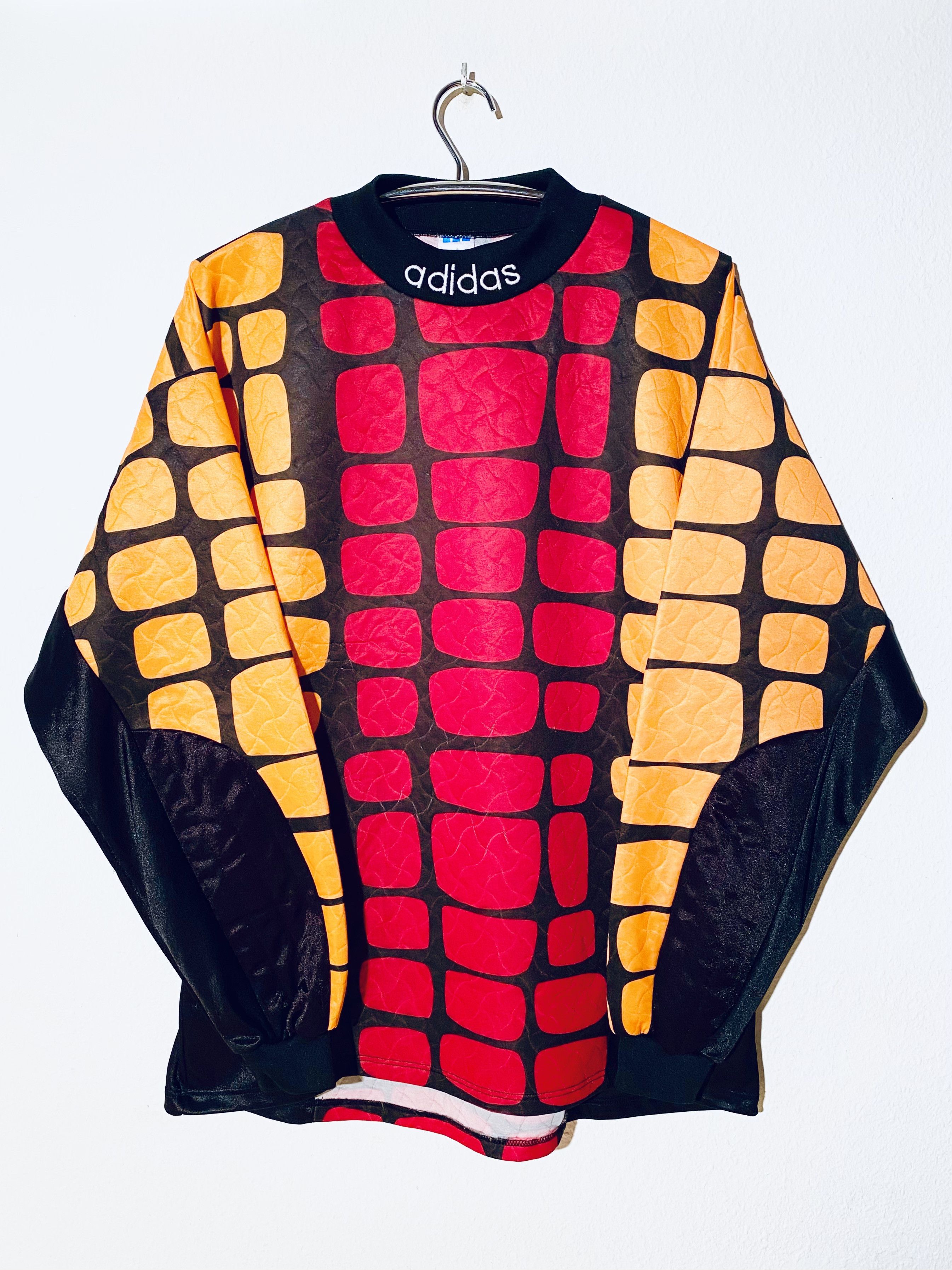 VTG Adidas Goalkeeper Jersey Goalie Blue Black Soccer Football Padded Y2K  Medium | eBay