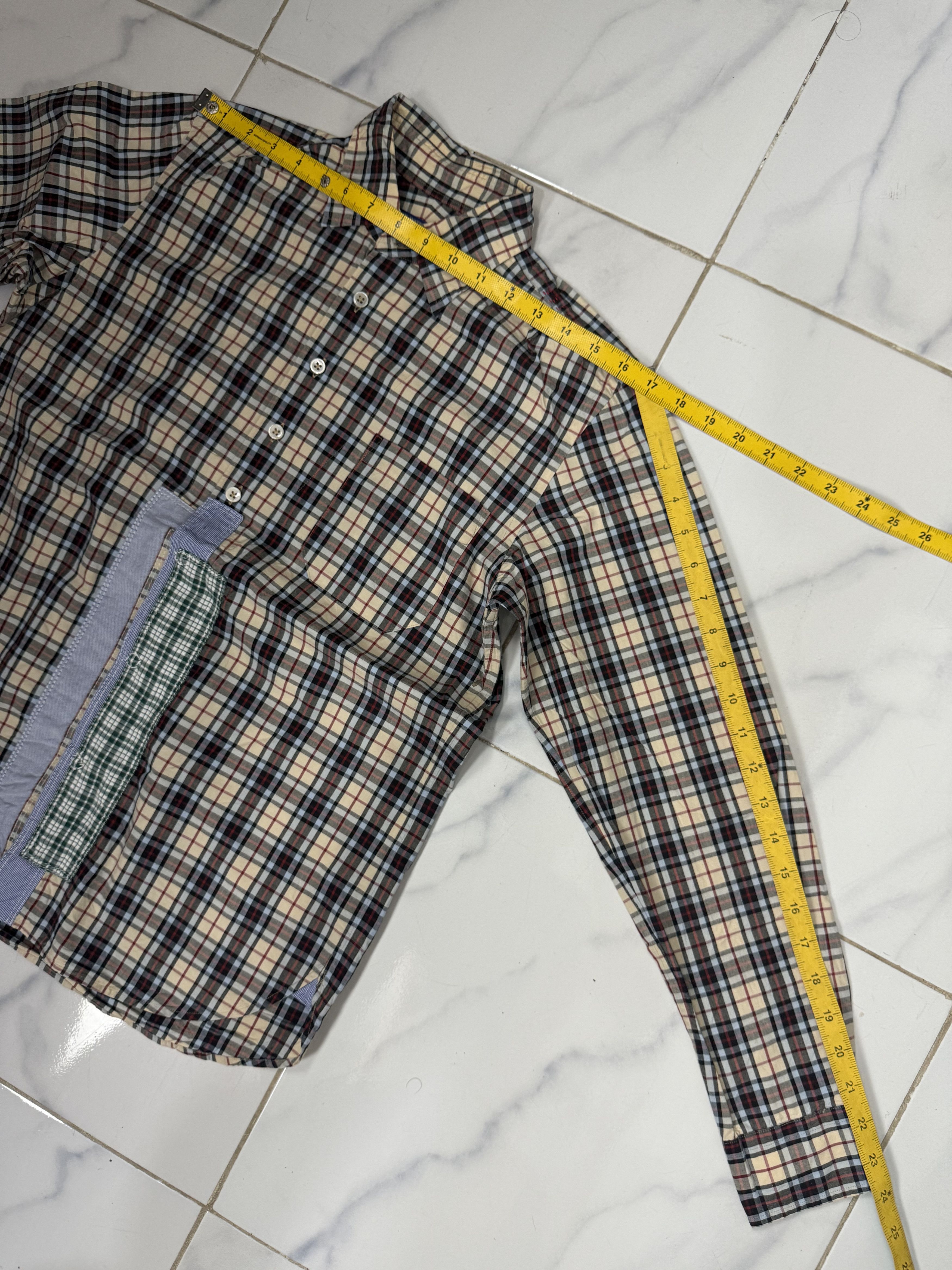 Comme des Garcons Comme Des Garcons Reconstructed Patchwork Plaid Shirt Size US S / EU 44-46 / 1 - 12 Thumbnail