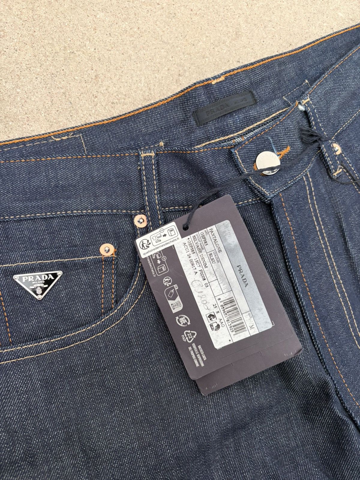 Prada wide leg selvage denim Size US 32 / EU 48 - 6 Thumbnail