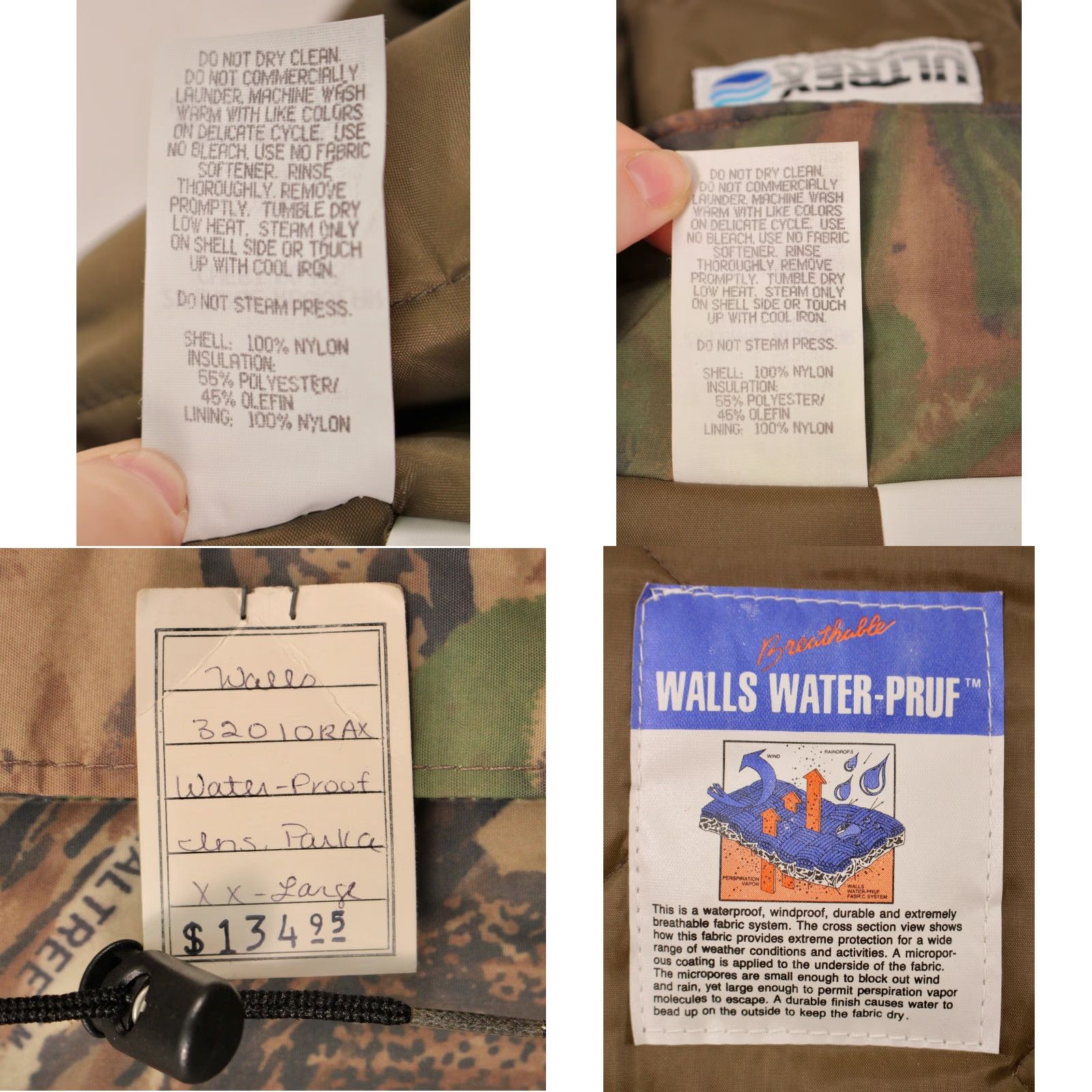 Walls VINTAGE Walls Coat Parka 2XL 1990s NOS 90s Camo Realtree Brown Nylon Outdoors Mens Shirts Size US XXL / EU 58 / 5 - 8 Thumbnail