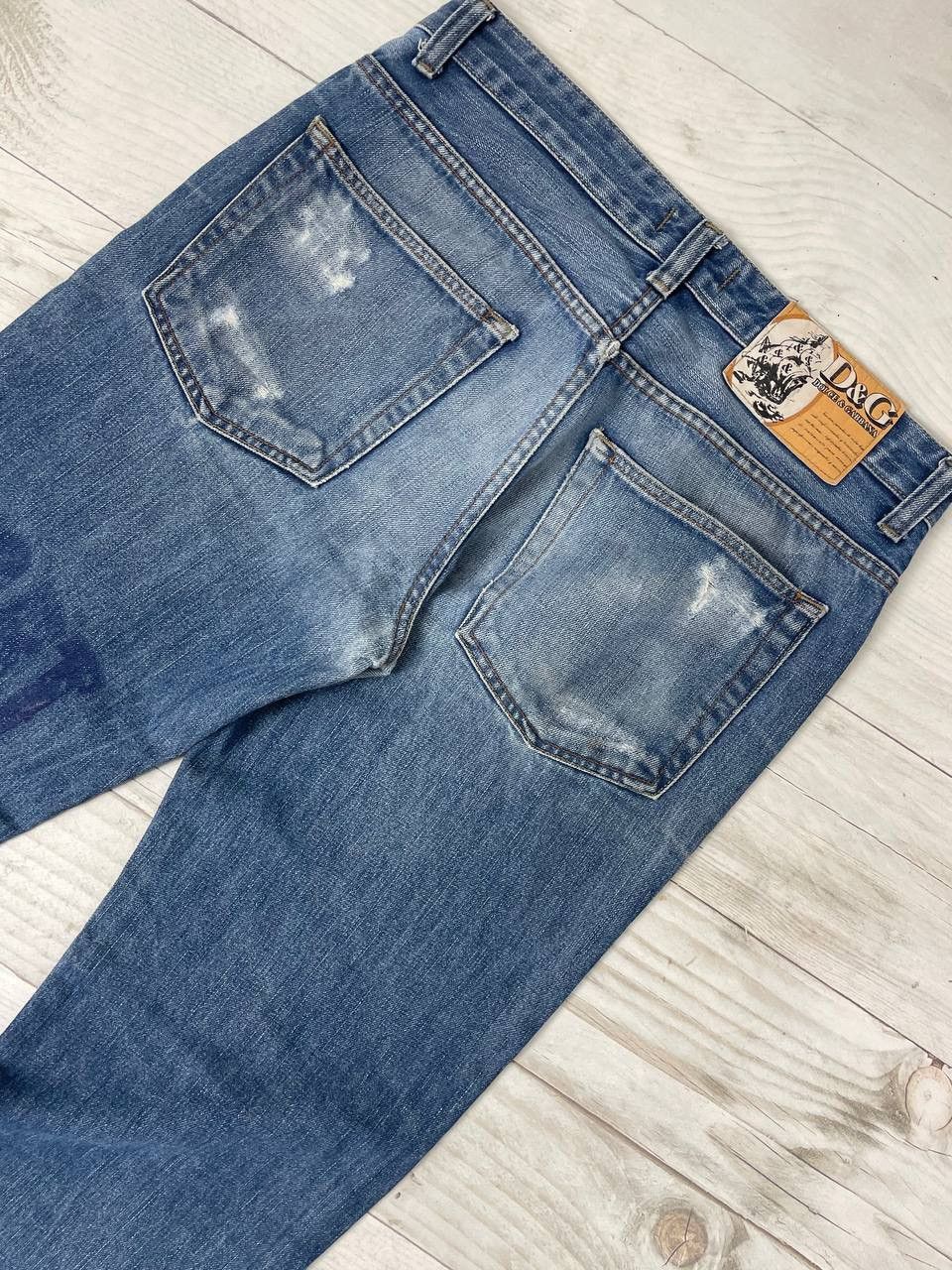 Dolce & Gabbana Vintage Dolce & Gabbana DG Denim Jeans Baggy Distressed Y2K Size US 33 - 15 Thumbnail