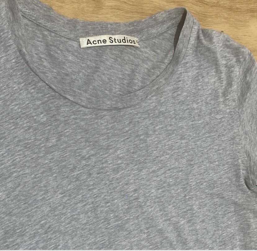 Acne Studios Acne Studios Grey Basic Fitted Tee Authentic SIZE XS Size XS / US 0-2 / IT 36-38 - 2 Thumbnail