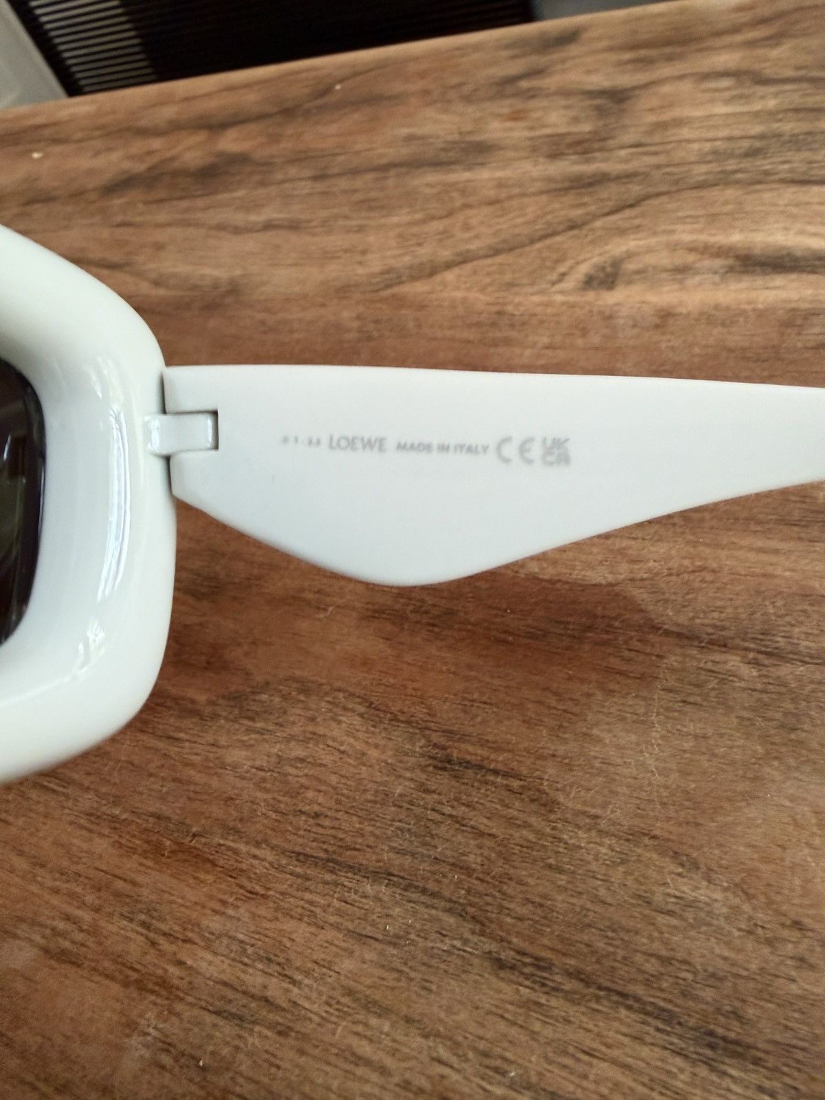 Loewe Loewe Inflated Oversized Square Sunglasses – White Size ONE SIZE - 5 Thumbnail
