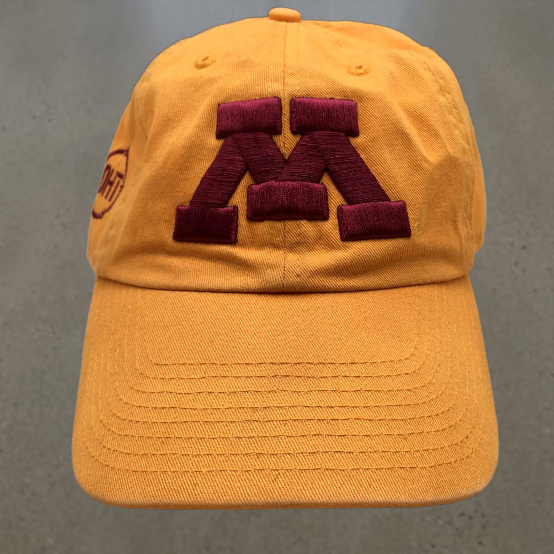 Logo 7 University Of Minnesota Baseball Cap Hat Mens OS Gold Yellow Embroidered Logo Size ONE SIZE - 1 Thumbnail