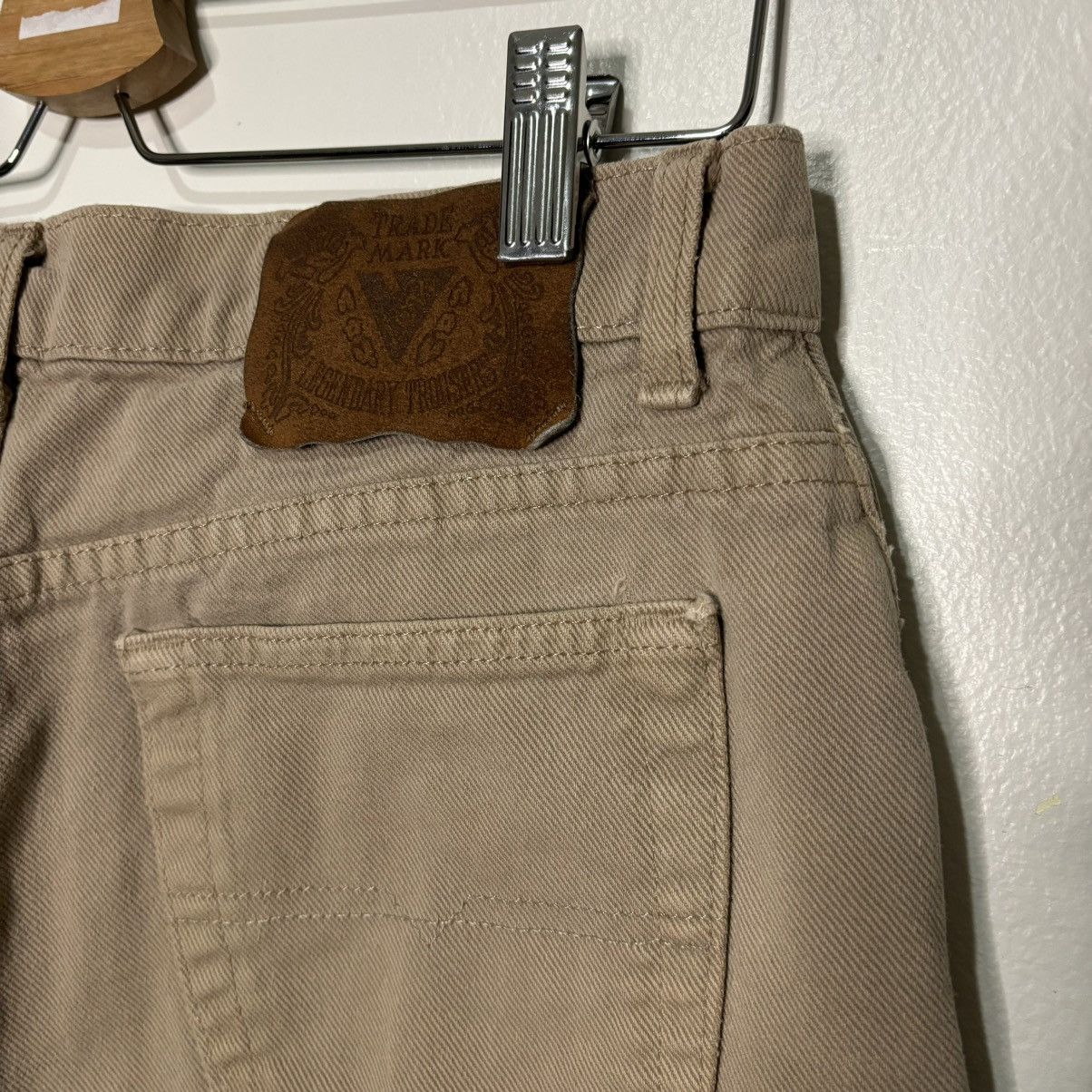 Vintage Vintage 1990s Beige Denim Jeans Size US 32 / EU 48 - 8 Thumbnail