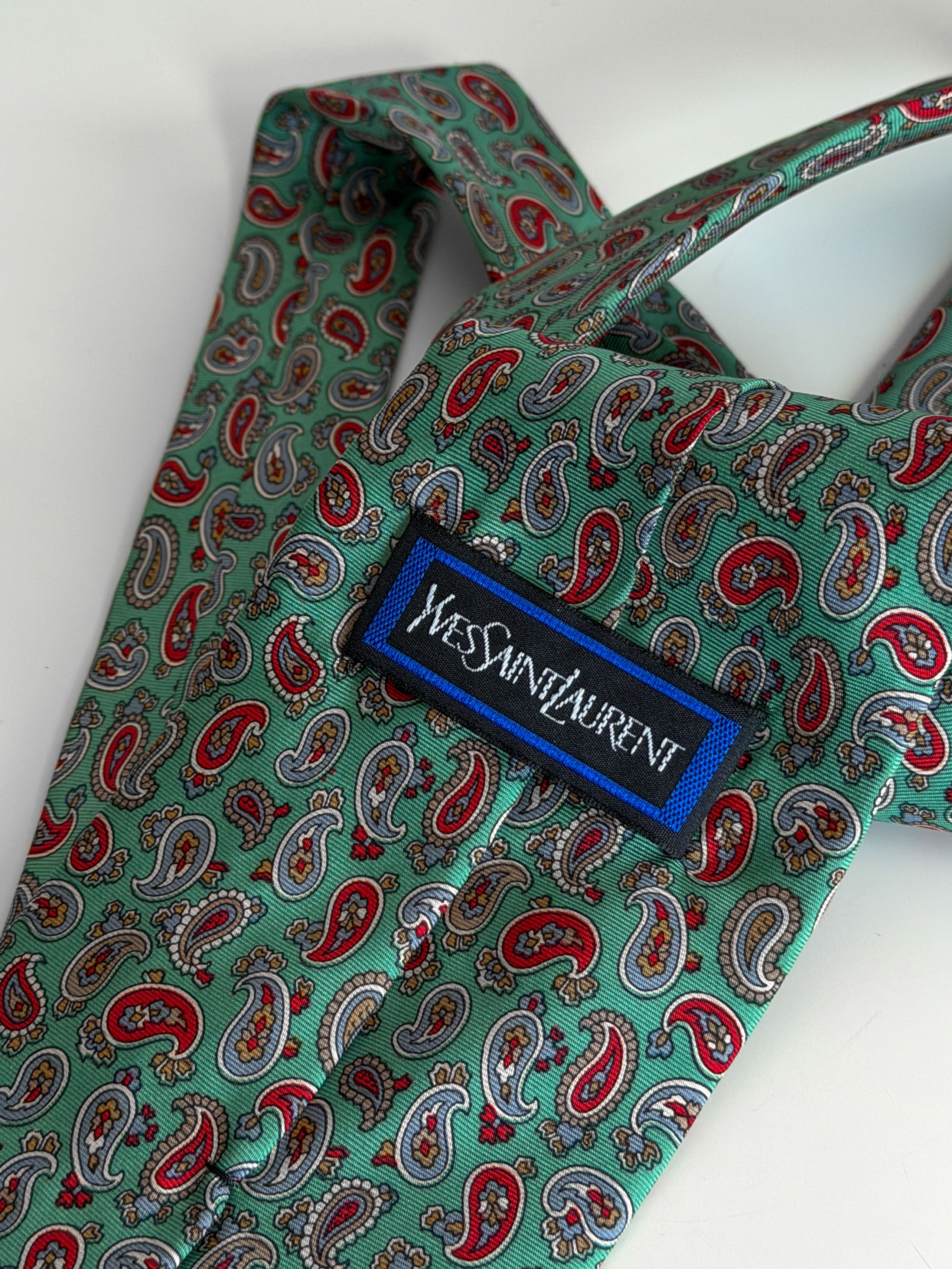 Yves Saint Laurent Yves Saint Laurent Vintage Silk Cravat Made in Italy Size ONE SIZE - 4 Thumbnail