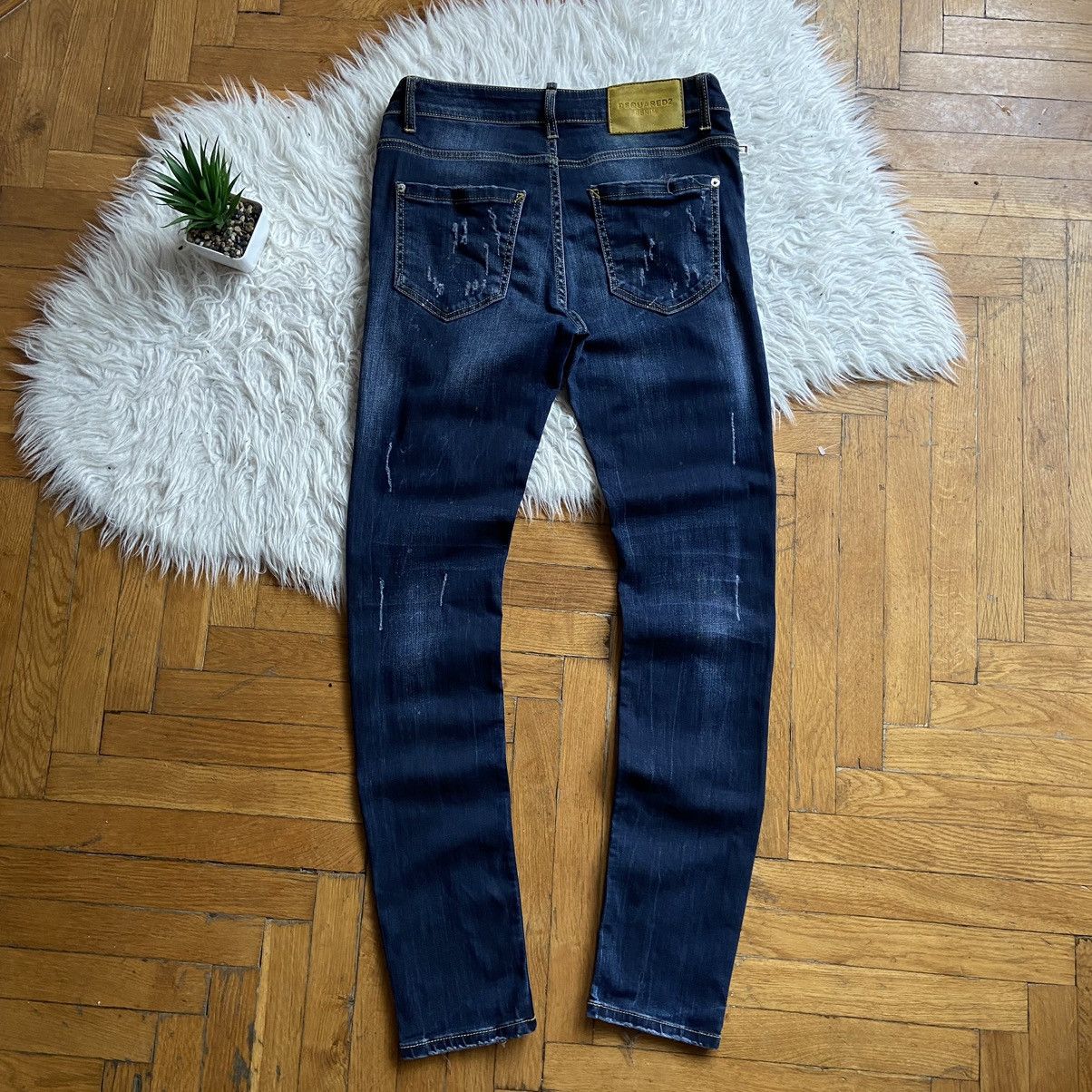 Dsquared2 × Japanese Brand 📌 Crazy Dsquared2 Y2k Distressed Skinny Jeans Size US 30 / EU 46 - 1 Thumbnail
