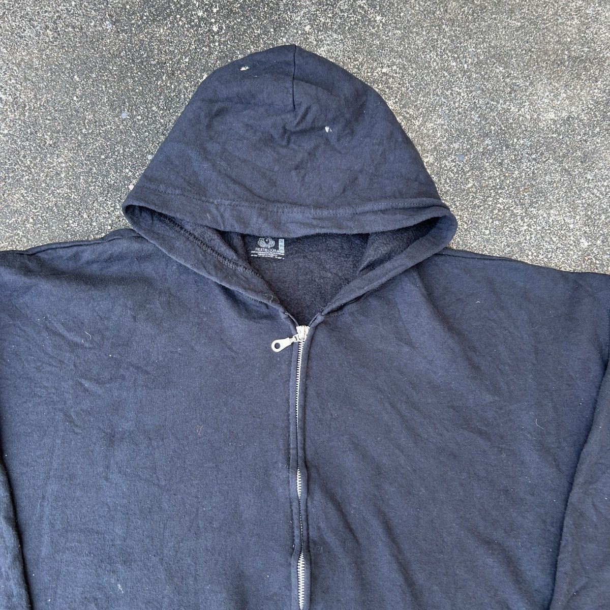 Russell Athletic Trashed Distressed Hoodie Black Erd grunge Size US XL / EU 56 / 4 - 3 Thumbnail