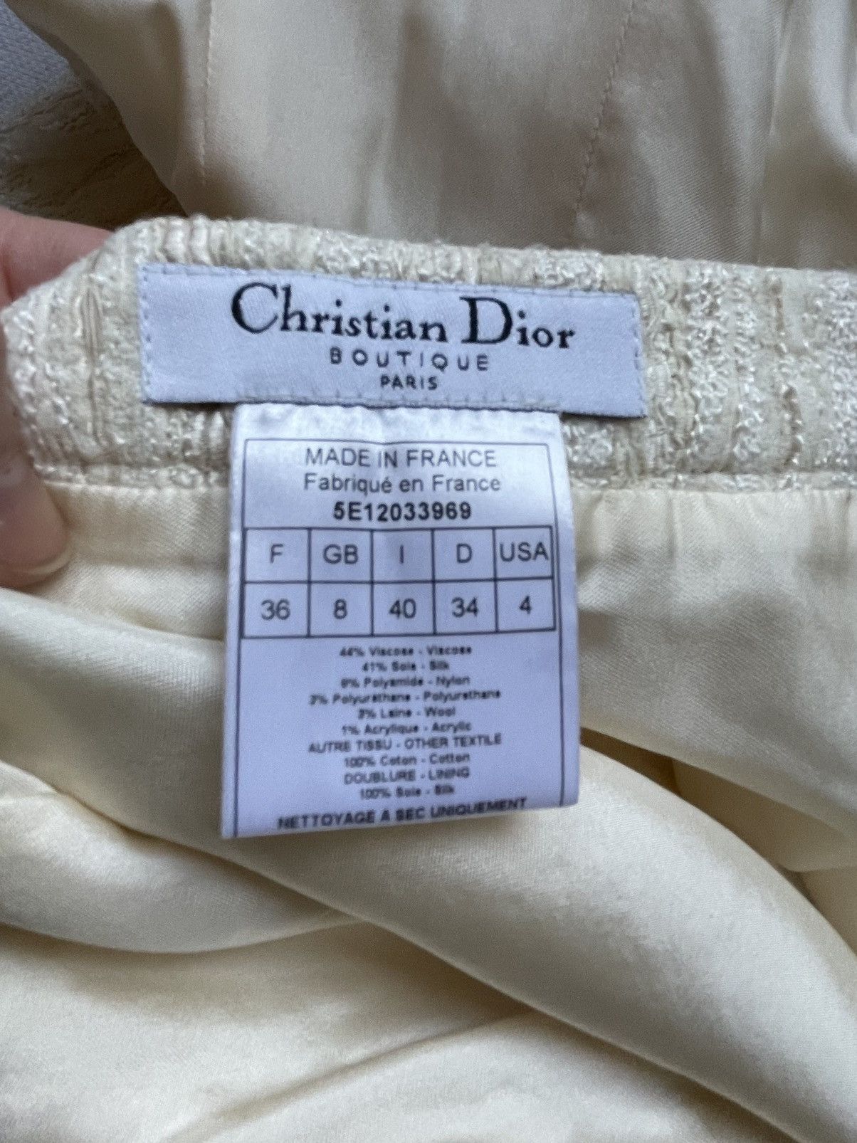Dior CHRISTIAN DIOR SUIT. Vintage. Runway 2005 Size XS / US 0-2 / IT 36-38 - 12 Thumbnail