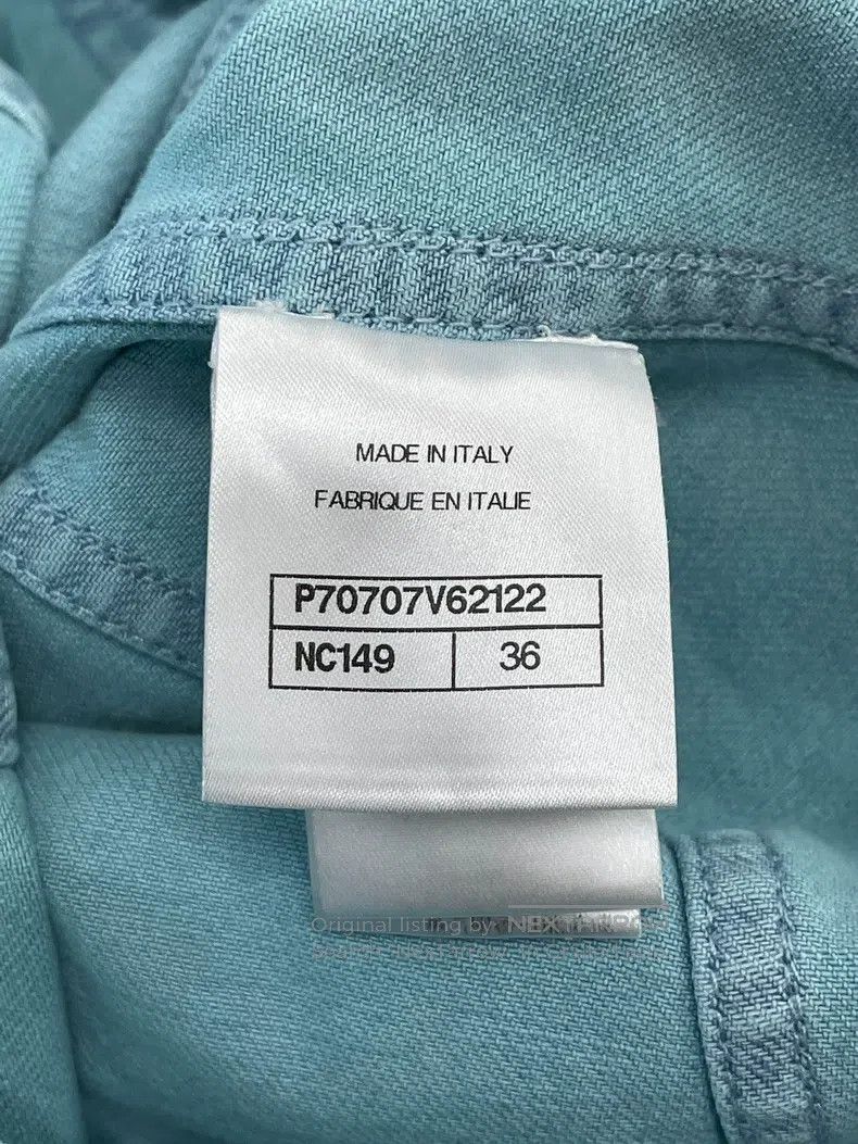 Chanel Chanel 21 Spring and Summer Blue Camelia brooch Denim Jack Size XS / US 0-2 / IT 36-38 - 8 Thumbnail