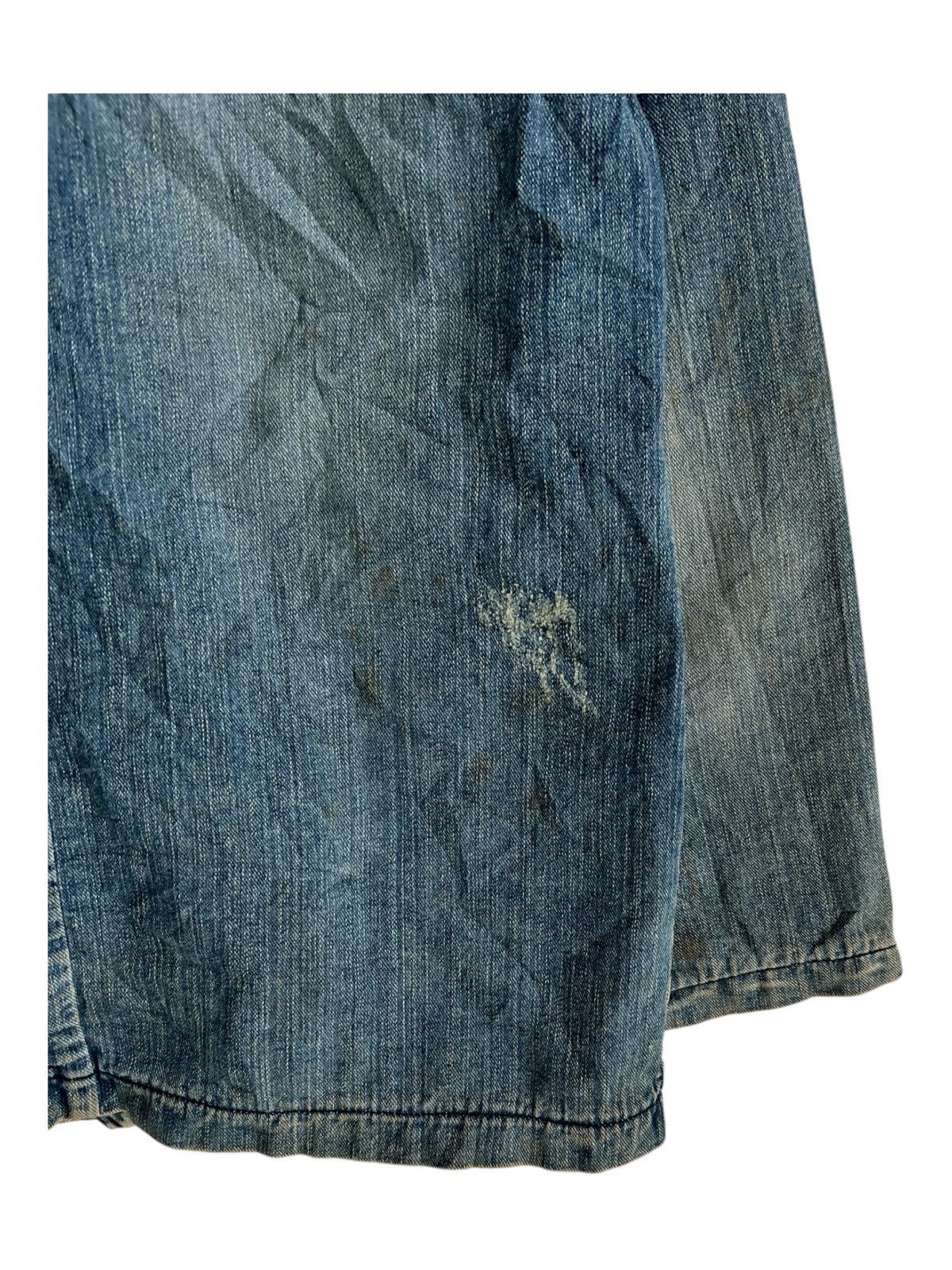 Freewheelers Vintage USN WWII Inspire Shawl Collar Distress Denim Jacket Size US M / EU 48-50 / 2 - 8 Thumbnail