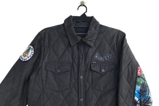 Hurley × Vintage Rare HURLEY quilted snap button hawaiian motive part jacket Size US L / EU 52-54 / 3 - 2 Thumbnail