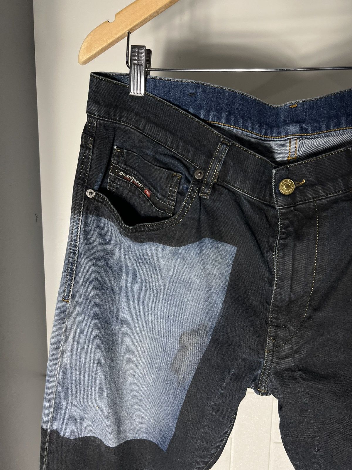 Diesel VINTAGE DIESEL INDUSTRY DENIM DIVISION DESIGNER JEANS Y2K Size US 34 / EU 50 - 11 Thumbnail