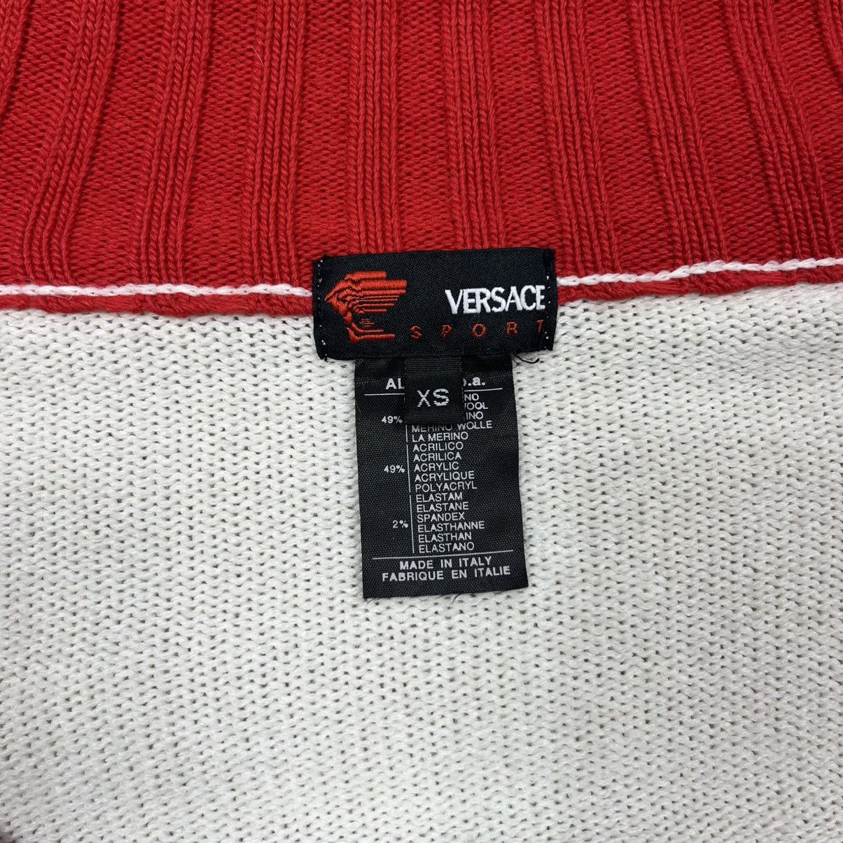 Versace Vintage Versace Sport Full Zip Knit Sweater Wool Logo XS Size US XS / EU 42 / 0 - 15 Thumbnail