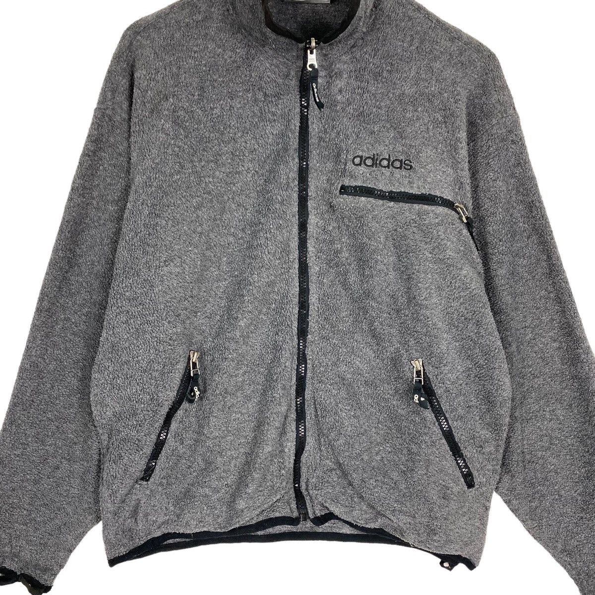 Adidas Vintage 90s Adidas Adventure Small Logo Zipper Fleece Size US M / EU 48-50 / 2 - 5 Thumbnail