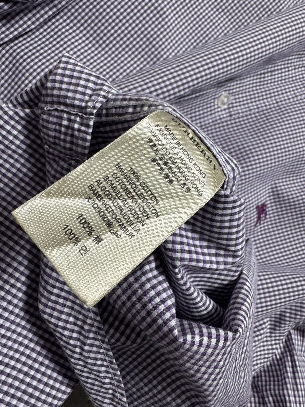 Burberry Burberry Checked Button Up Shirt Vintage Luxury Size XL Size US XL / EU 56 / 4 - 9 Thumbnail