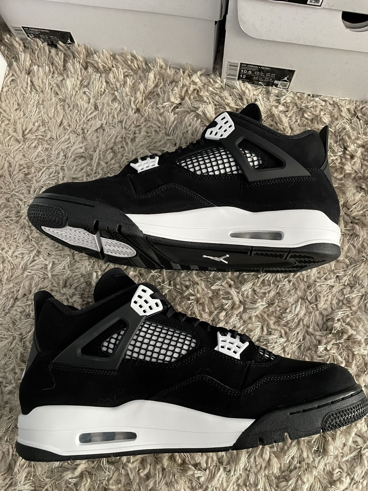 Jordan Brand Jordan 4 White Thunder Size US 11.5 / EU 44-45 - 3 Thumbnail