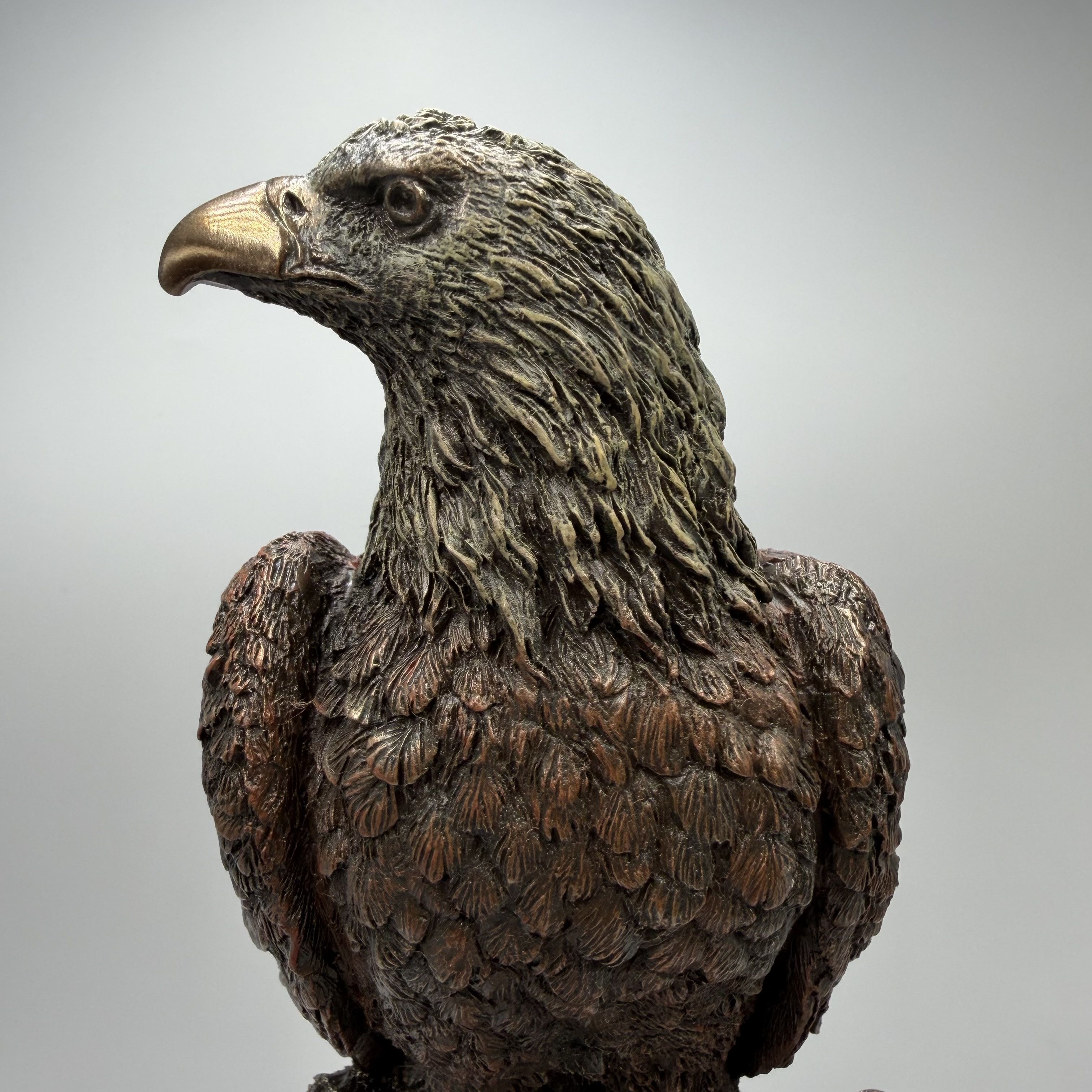 Other Eagle Statue Bronze Finish Polystone Figurine Size ONE SIZE - 6 Thumbnail