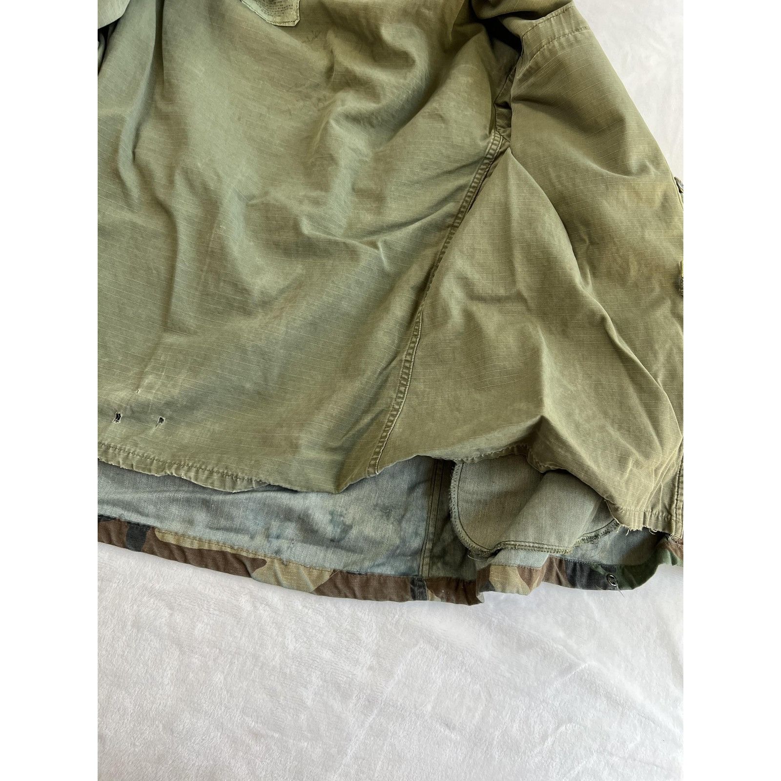 Alpha Industries Vintage US Army Jacket Mens Small M65 Woodland Camo Cold Wea Size US S / EU 44-46 / 1 - 12 Thumbnail