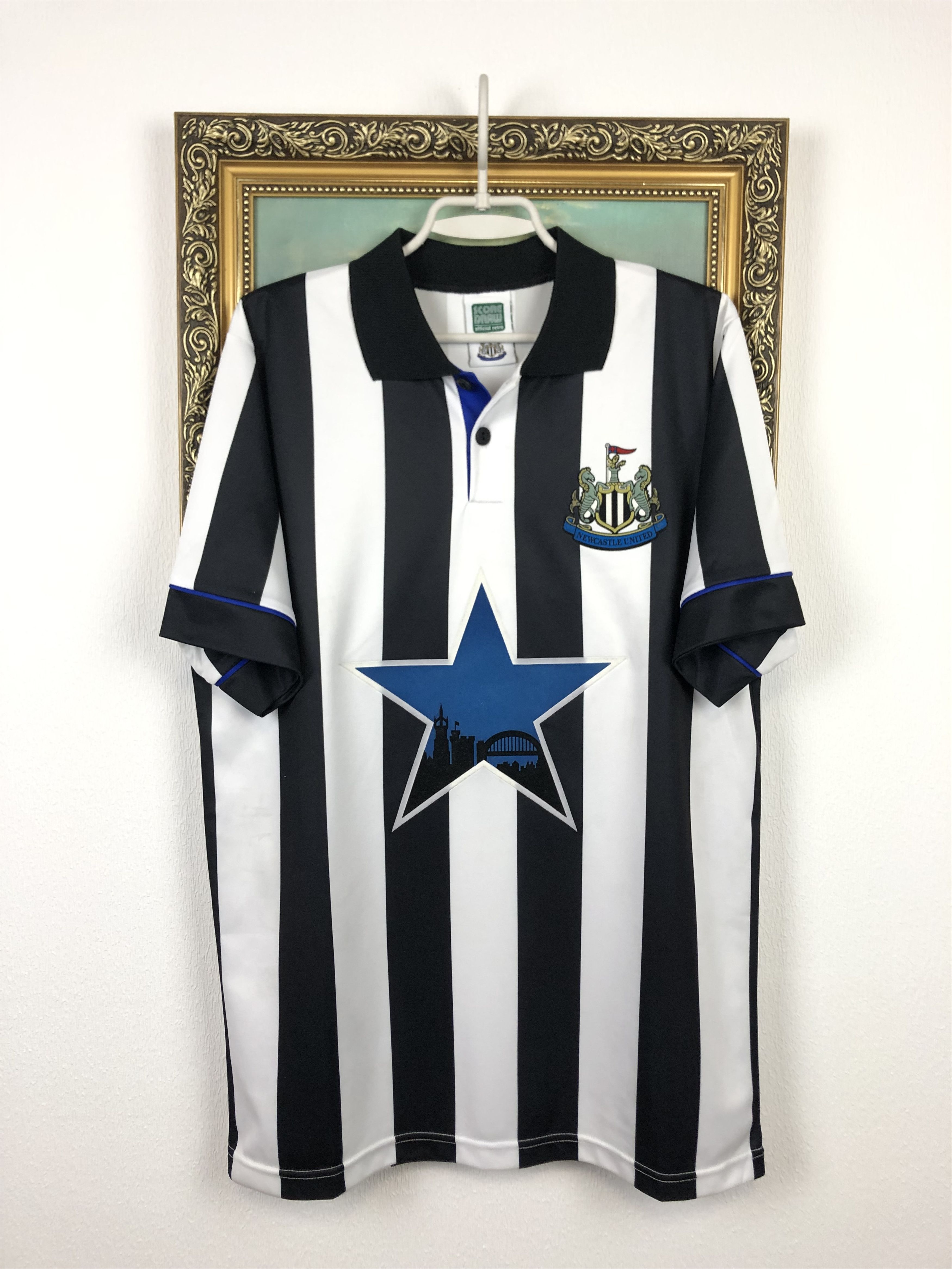 Other Newcastle football shirt 1991 Score Draw Rare Soccer Jersey Size US L / EU 52-54 / 3 - 1 Thumbnail