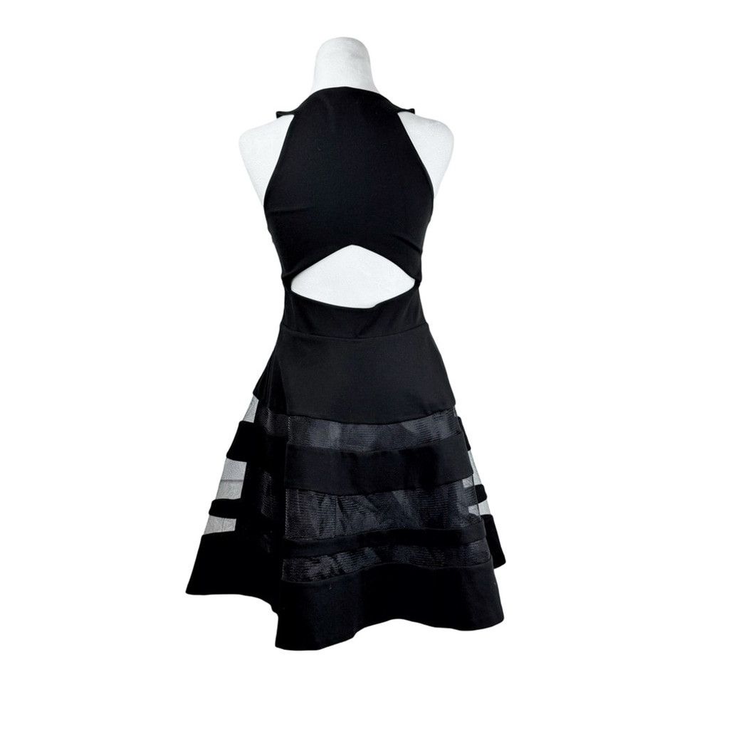 Parker PARKER Women's Fit & Flare Tank Dress Mesh Designs Size S Size S / US 4 / IT 40 - 6 Thumbnail