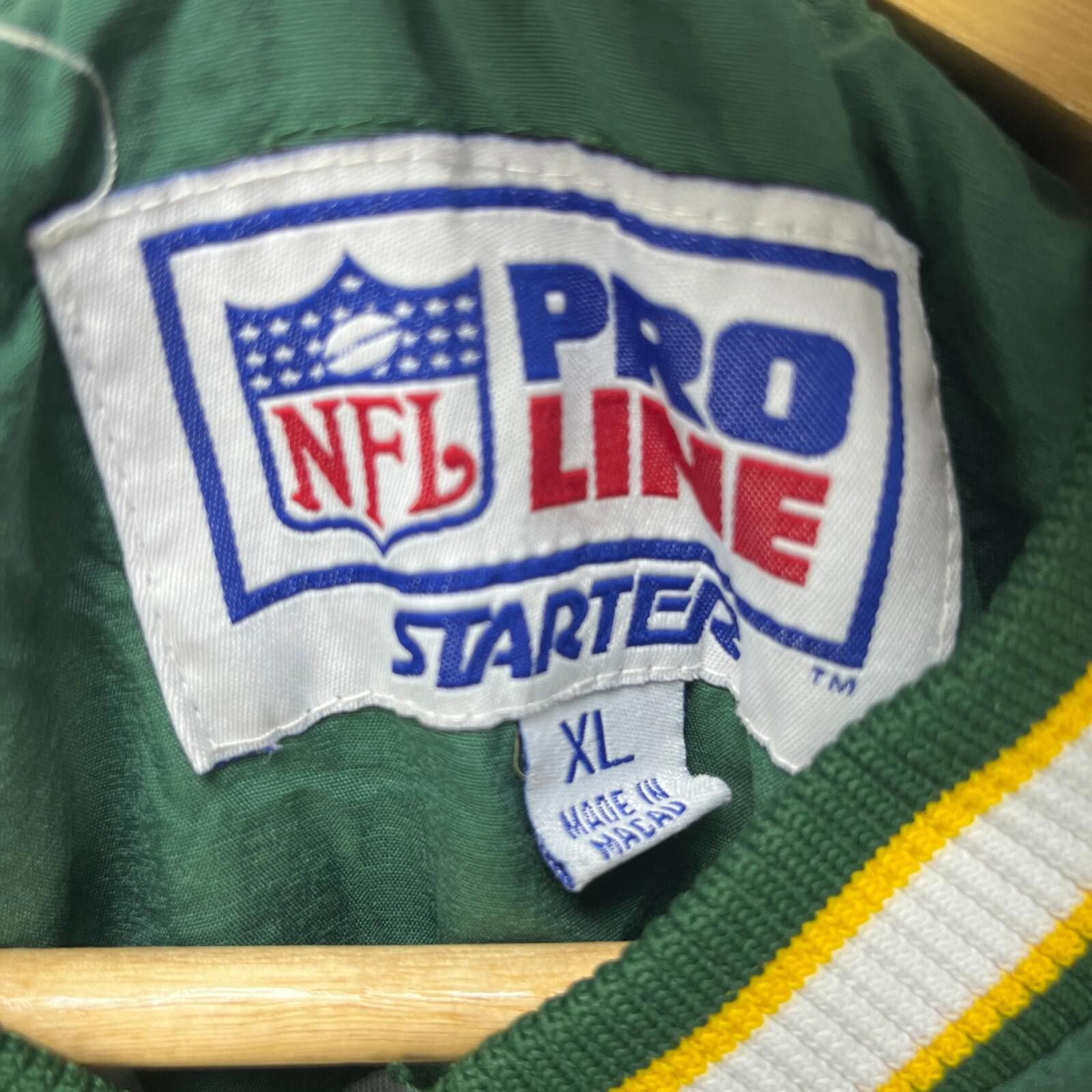 Starter Vintage 90s Green Bay Packers Starter Pullover Jacket XL NFL Size US XL / EU 56 / 4 - 5 Thumbnail