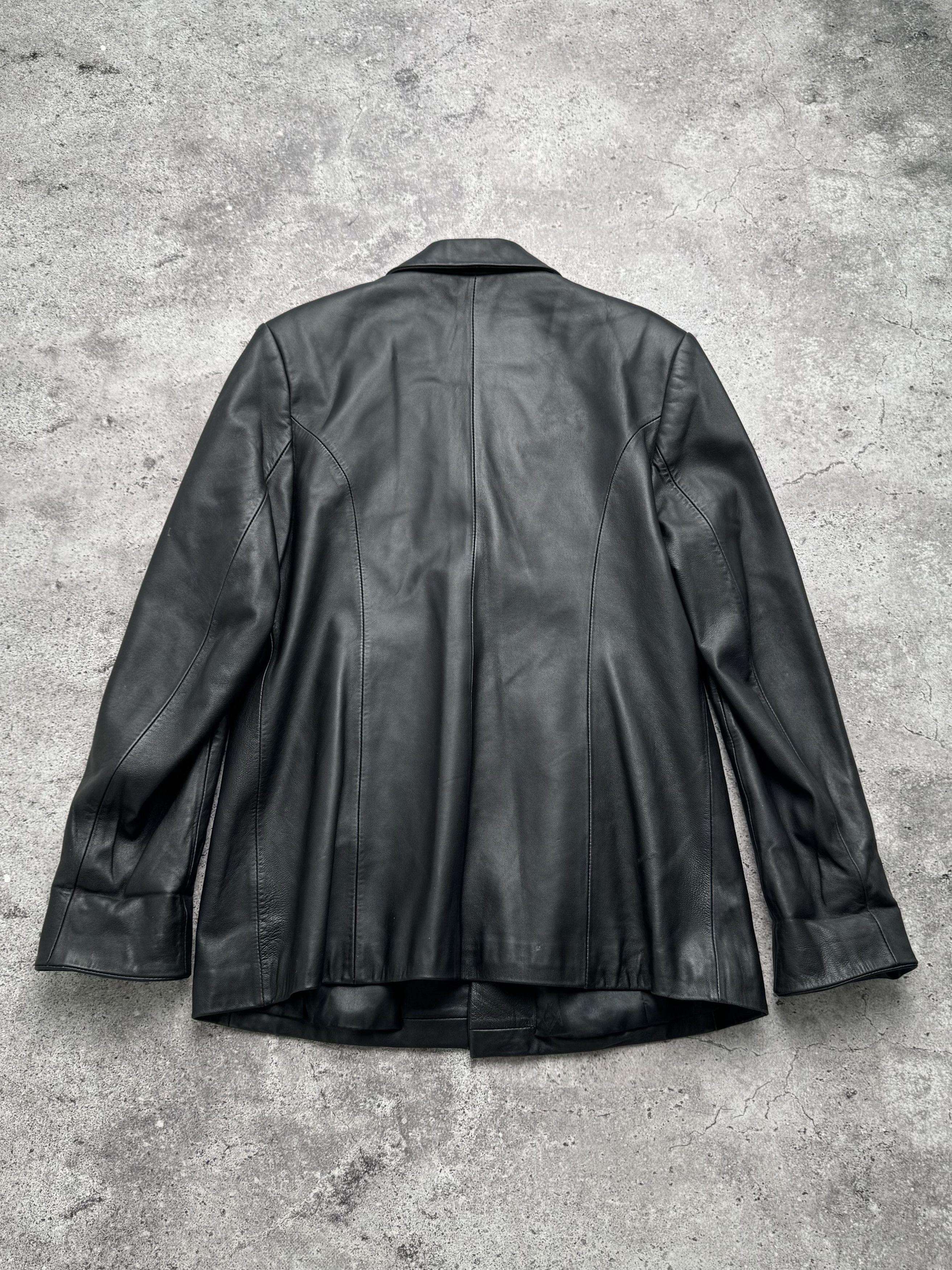Vintage Vintage Leather Long Jacket C5(V416) Size L / US 10 / IT 46 - 8 Thumbnail