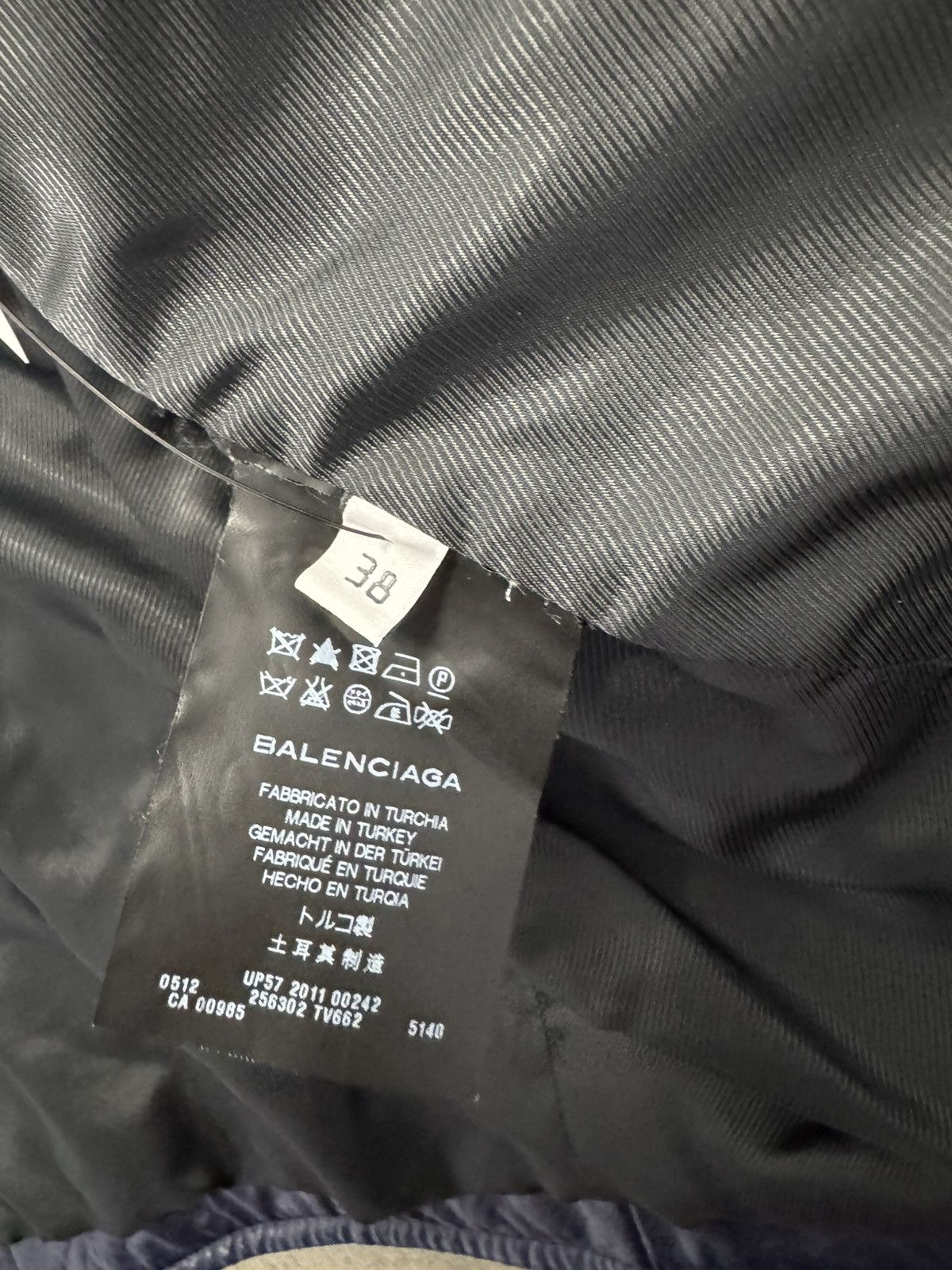 Balenciaga Balenciaga Navy Blue Leather Moto Jacket Size XS / US 0-2 / IT 36-38 - 5 Thumbnail