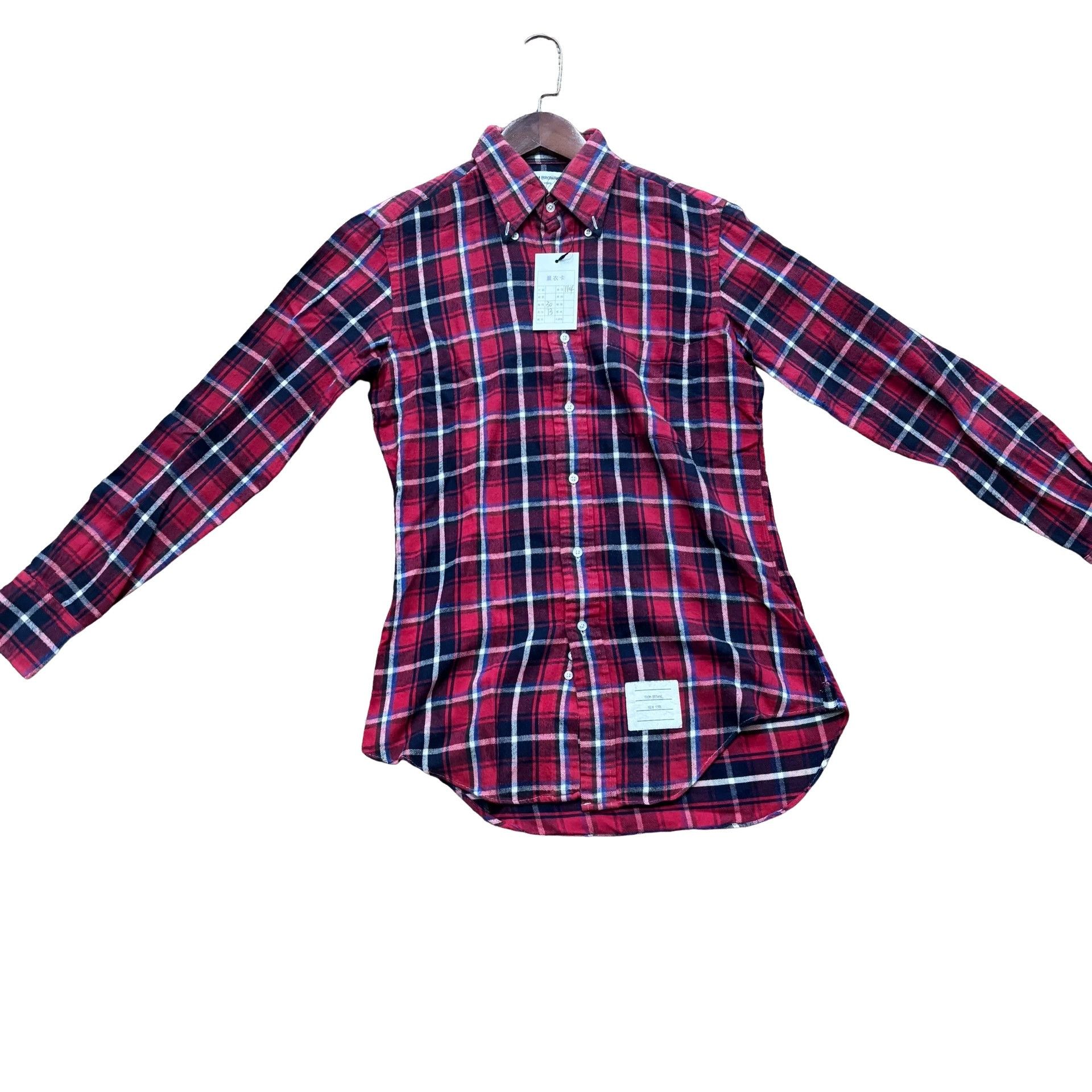Thom Browne Thom Browne Plaid Button Up Shirt Size 1 Size US S / EU 44-46 / 1 - 1 Thumbnail