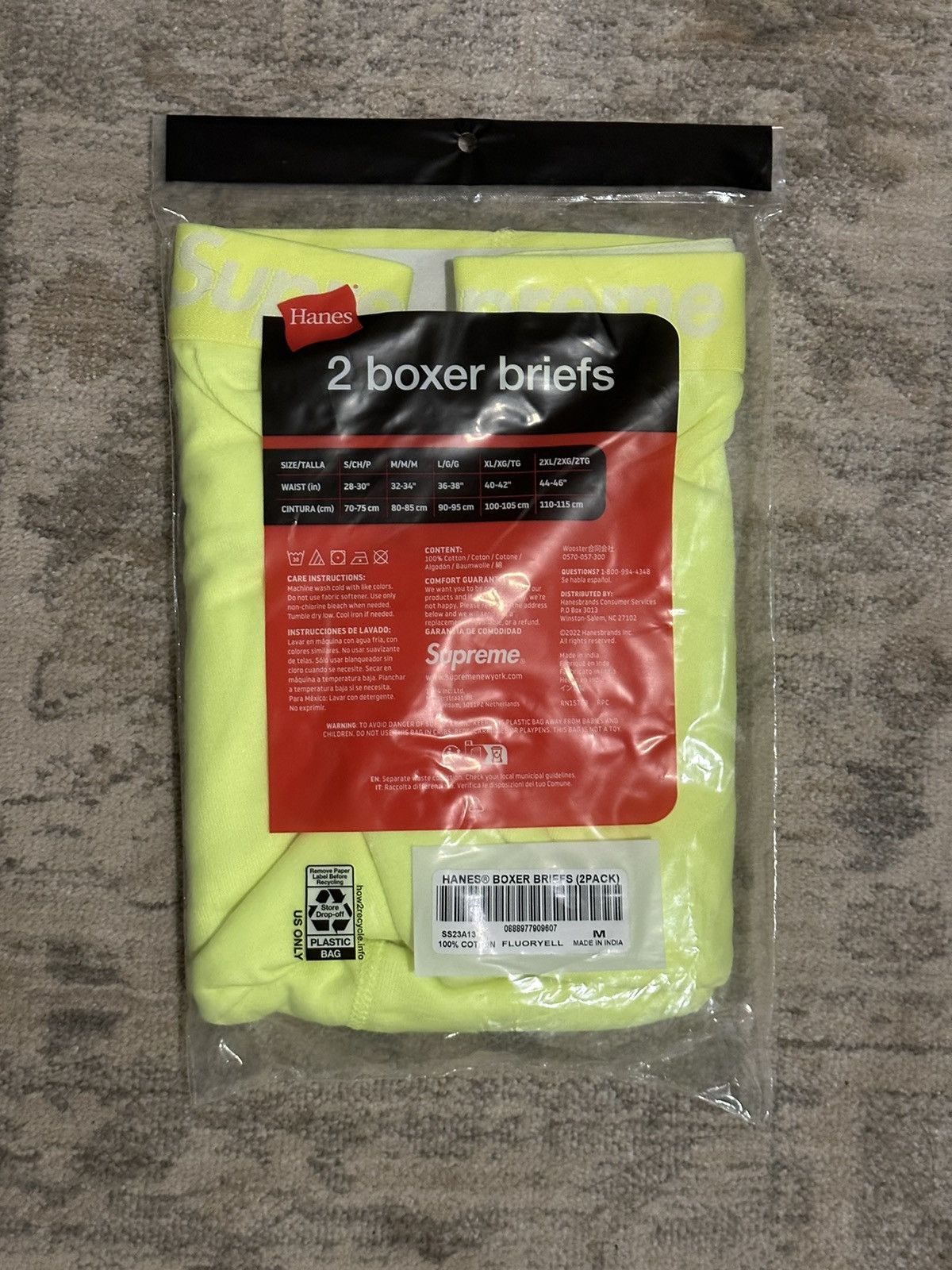 Supreme Supreme Hanes Boxers 2-Pack - M Size ONE SIZE - 2 Thumbnail